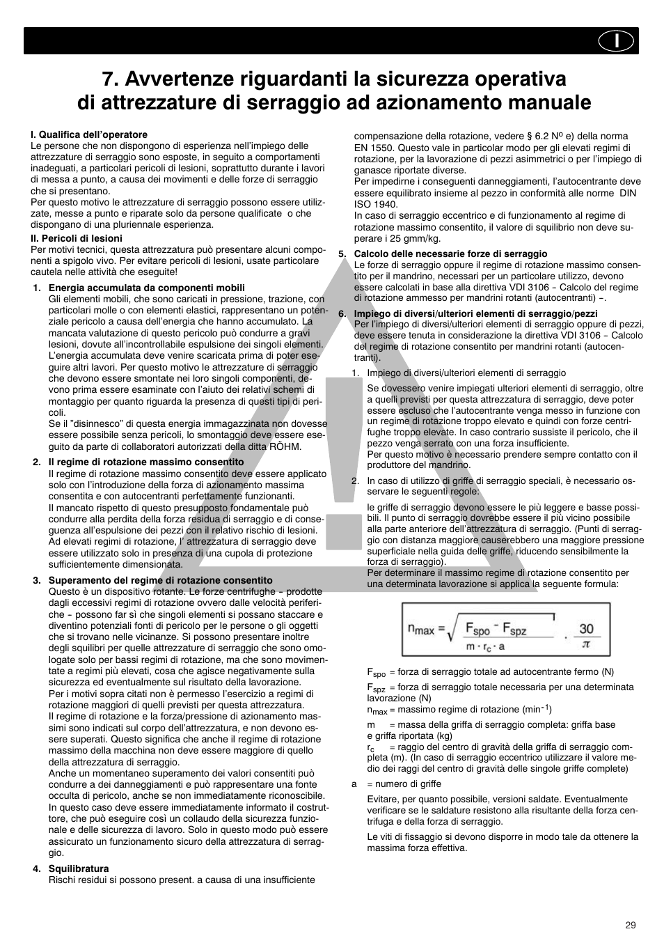 ROHM DURO - Key bar chucks User Manual | Page 29 / 42