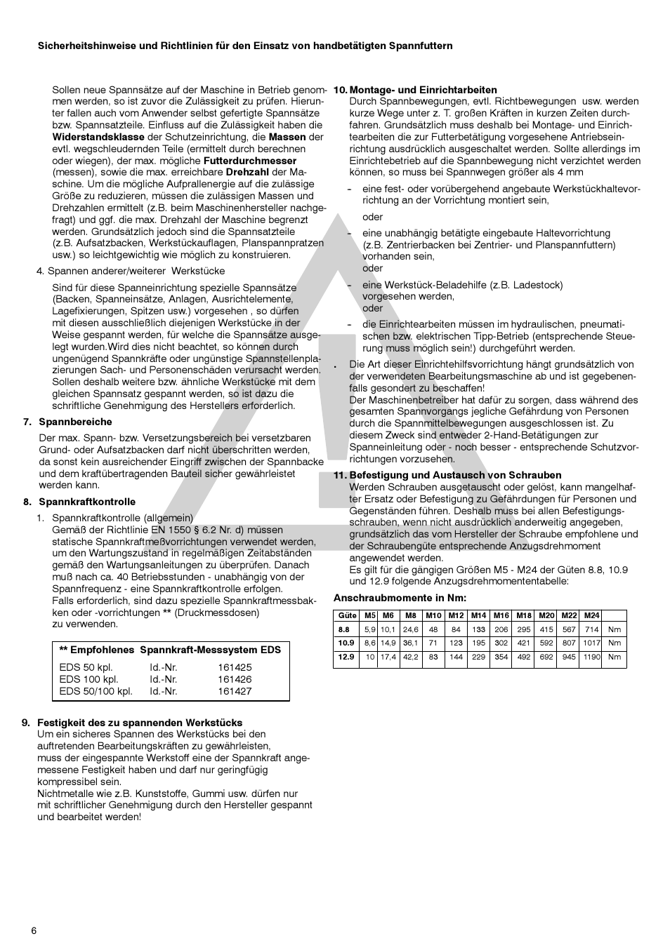 ROHM DURO - Key bar chucks User Manual | Page 6 / 42