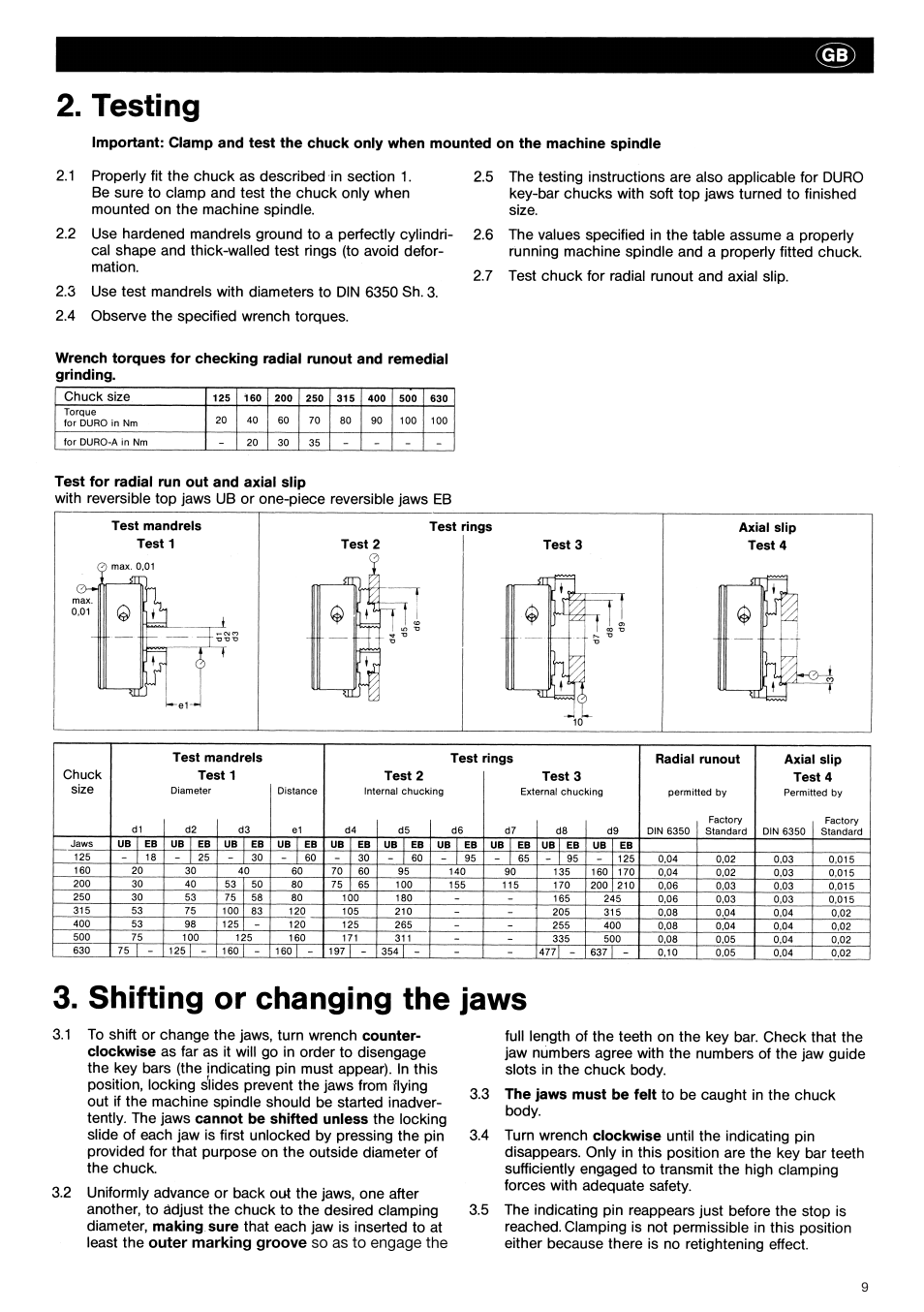 ROHM DURO - Key bar chucks User Manual | Page 9 / 42