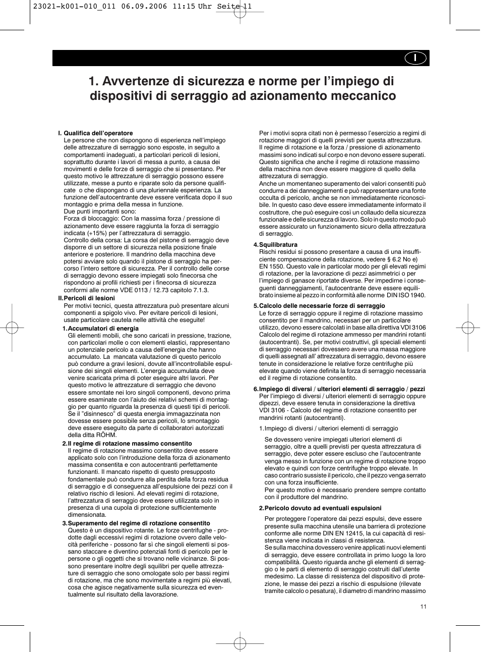 ROHM Safety instructions and guidelines for the use of power-operated clamping devices User Manual | Page 11 / 20