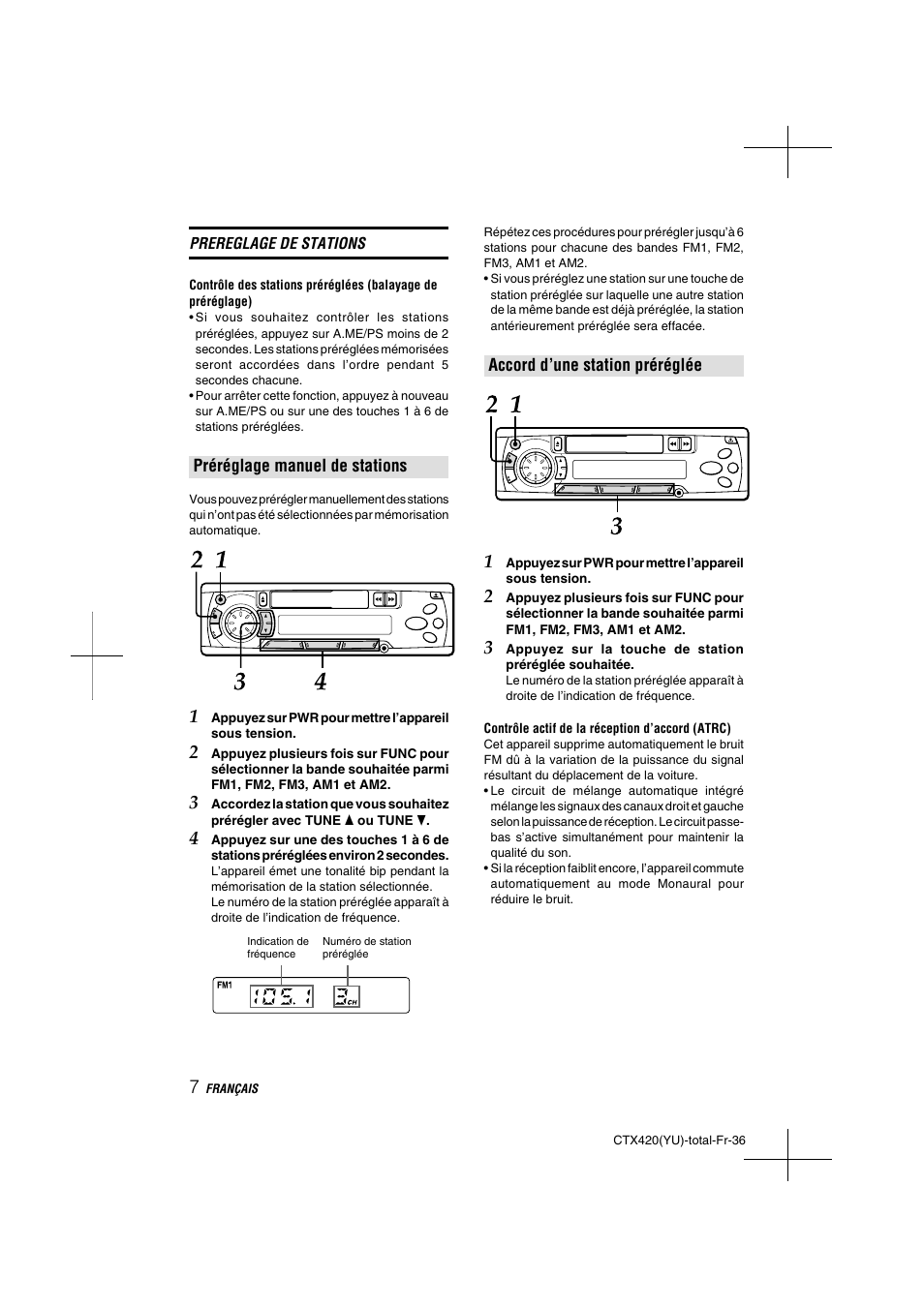 Aiwa CT-X410 YU User Manual | Page 36 / 44