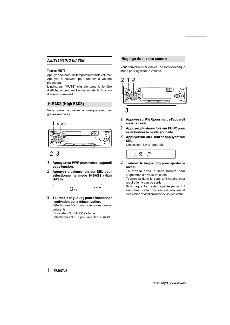 Aiwa CT-X410 YU User Manual | Page 40 / 44
