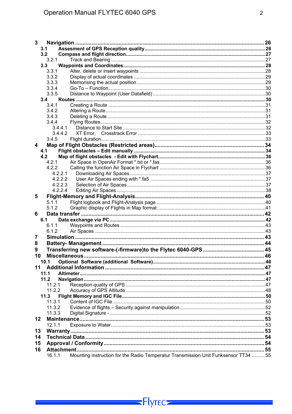 Flytec 6040 * User Manual | Page 4 / 57