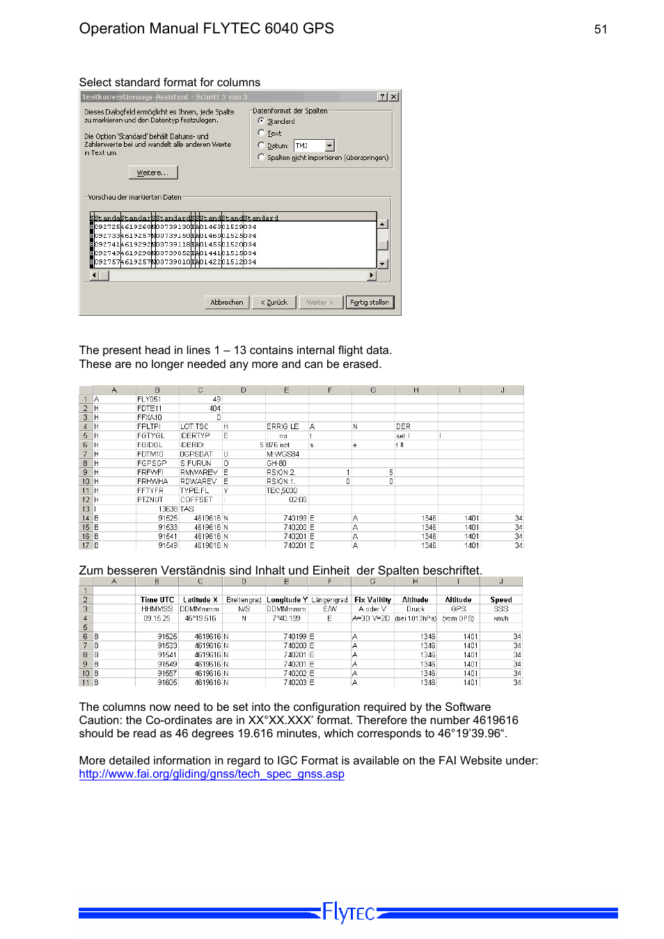 Operation manual flytec 6040 gps | Flytec 6040 * User Manual | Page 53 / 57