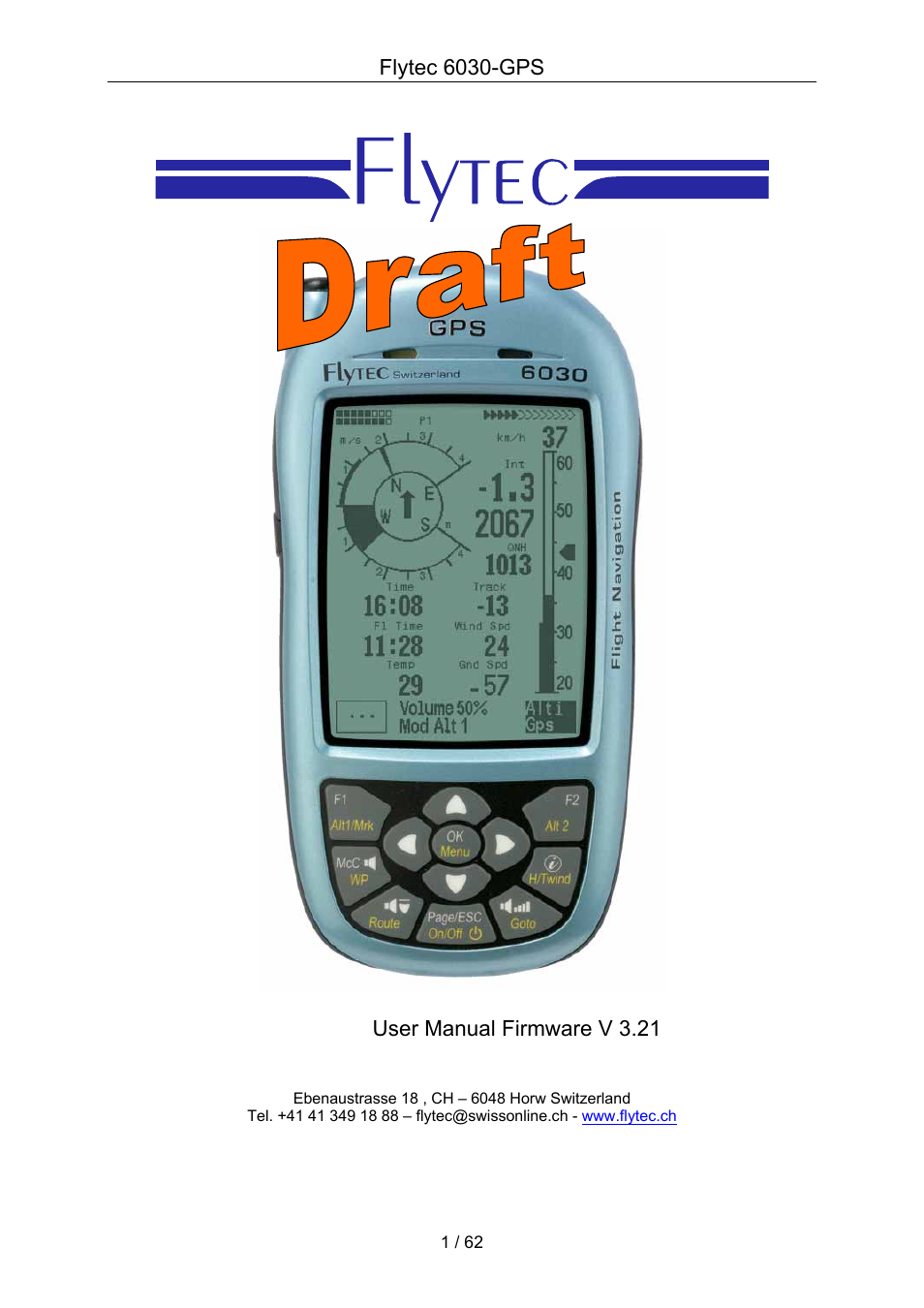 Flytec 6030 * User Manual | 62 pages