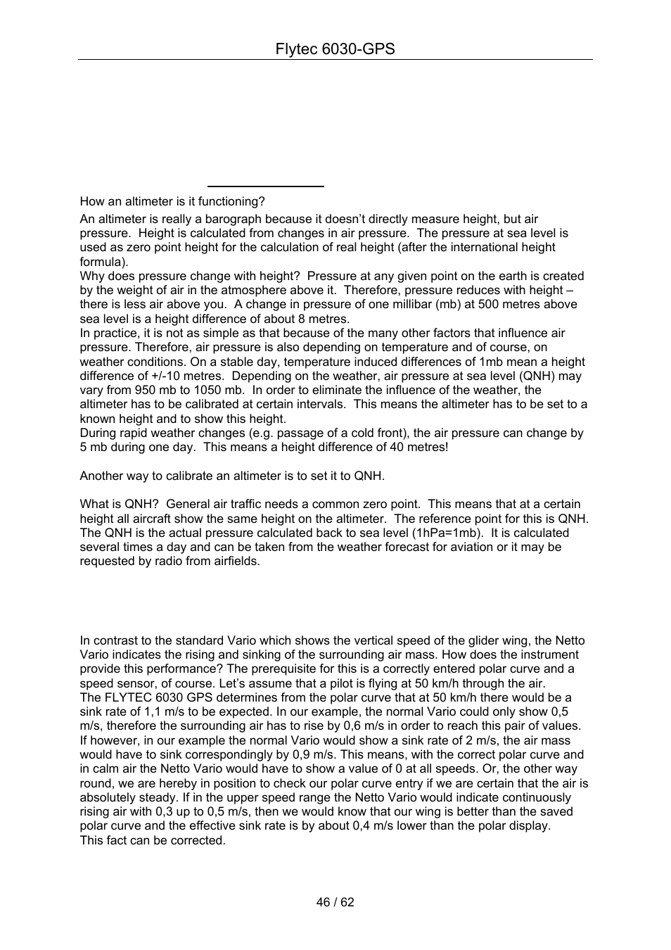 Flytec 6030 * User Manual | Page 46 / 62