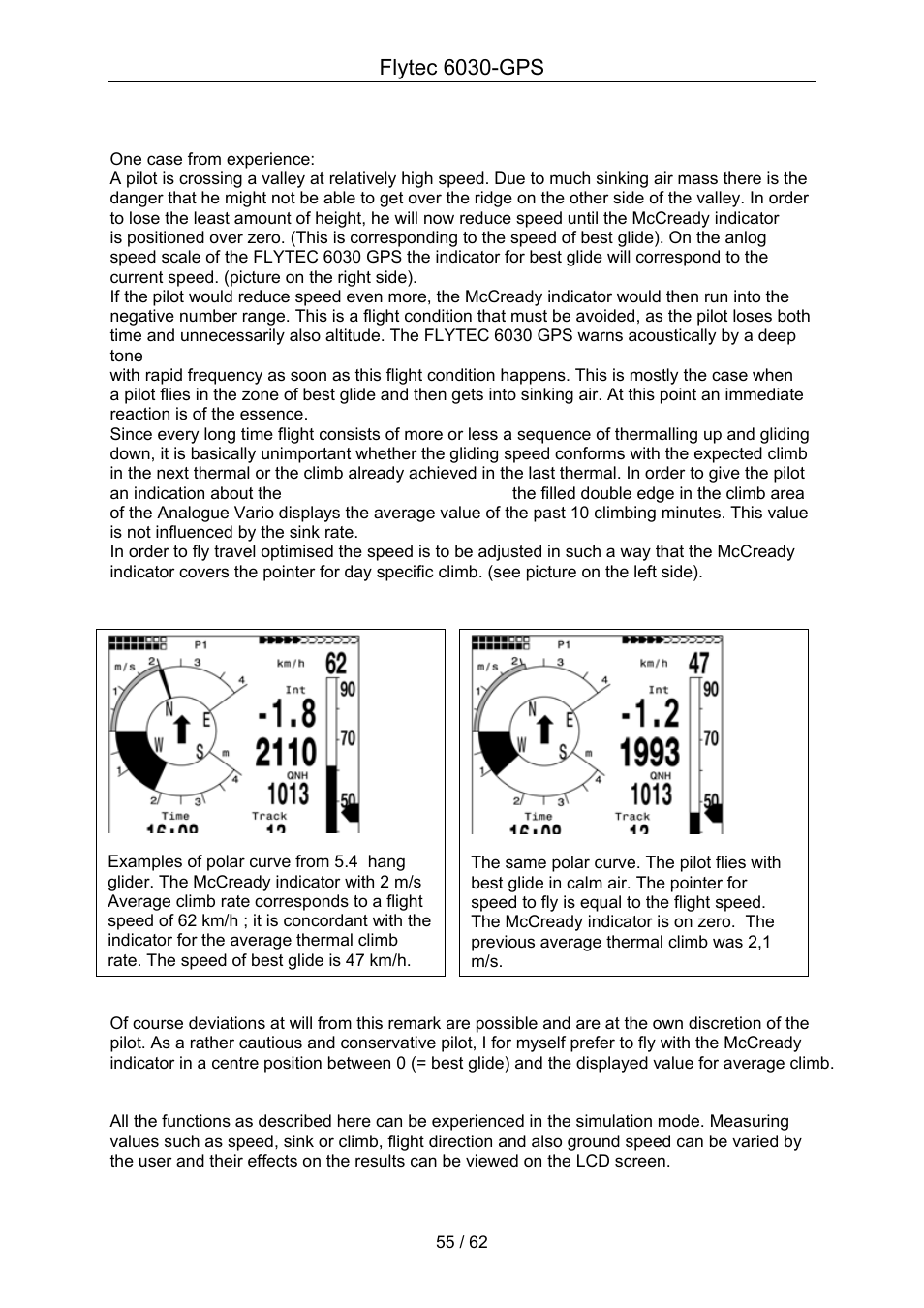 Flytec 6030-gps | Flytec 6030 * User Manual | Page 55 / 62