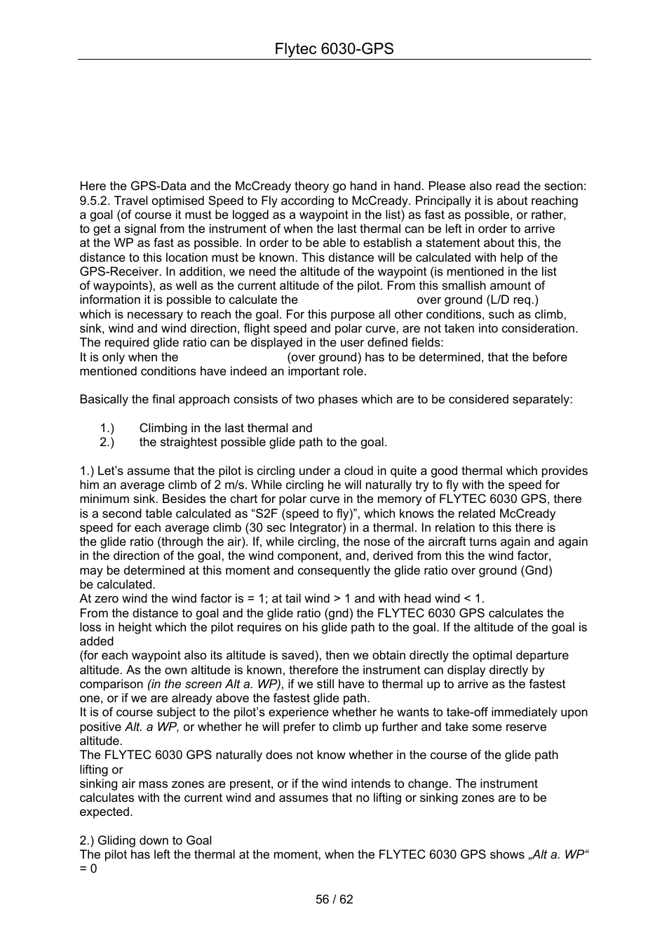 Flytec 6030-gps | Flytec 6030 * User Manual | Page 56 / 62