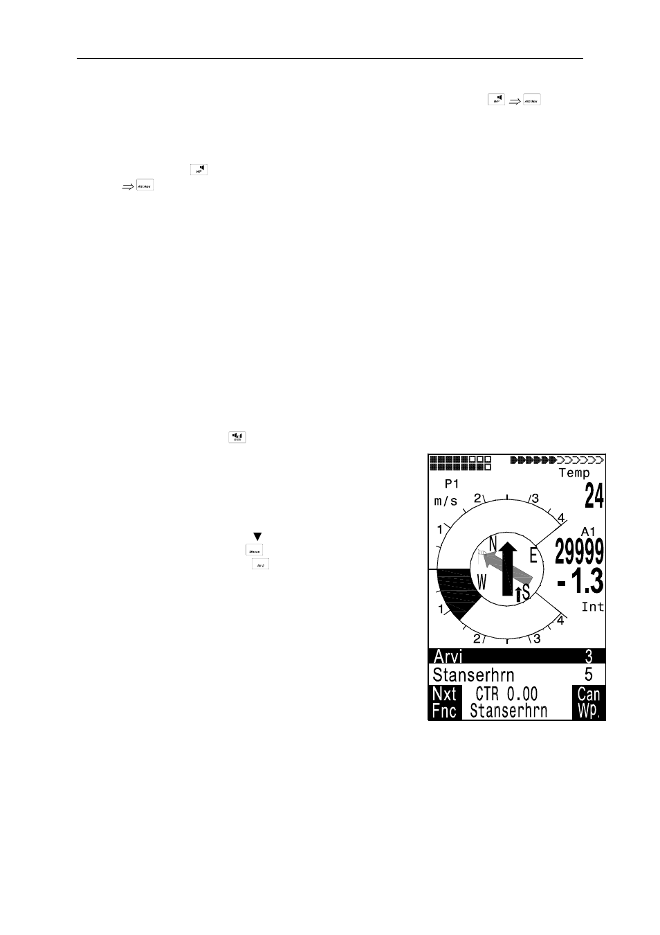 3 memorising the actual position, 4 distance to waypoint, 5 goto – function | 6 altitude over the path of best glide: alt a. bg, Operating manual flytec 6020 | Flytec 6020 * User Manual | Page 22 / 55