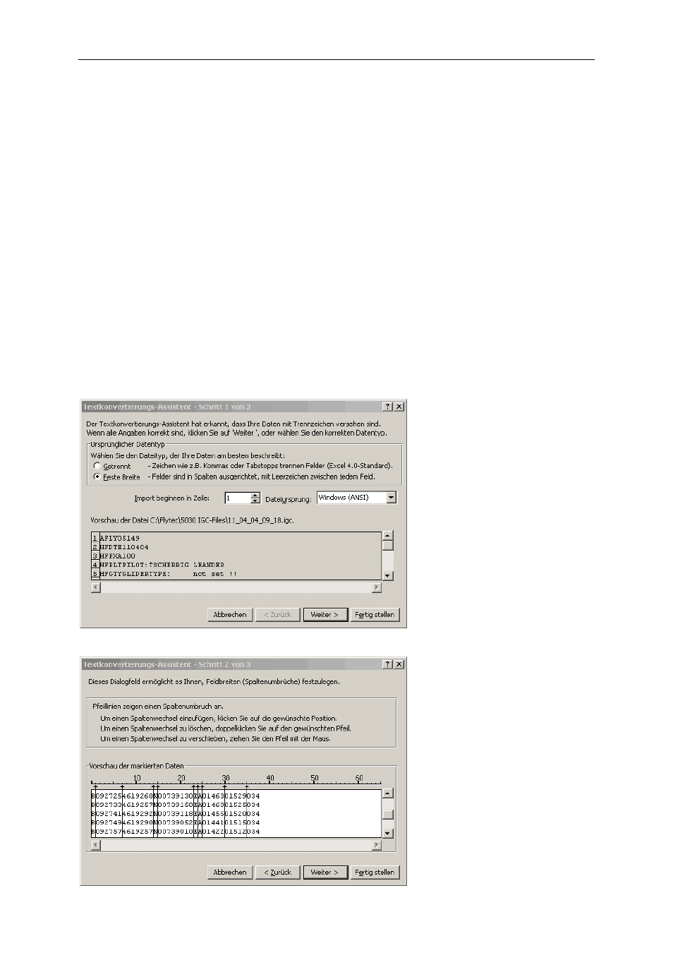 5 flight memory and igc file, 1 content of igc files, Flight memory and igc file | Content of igc files | Flytec 6020 * User Manual | Page 53 / 55