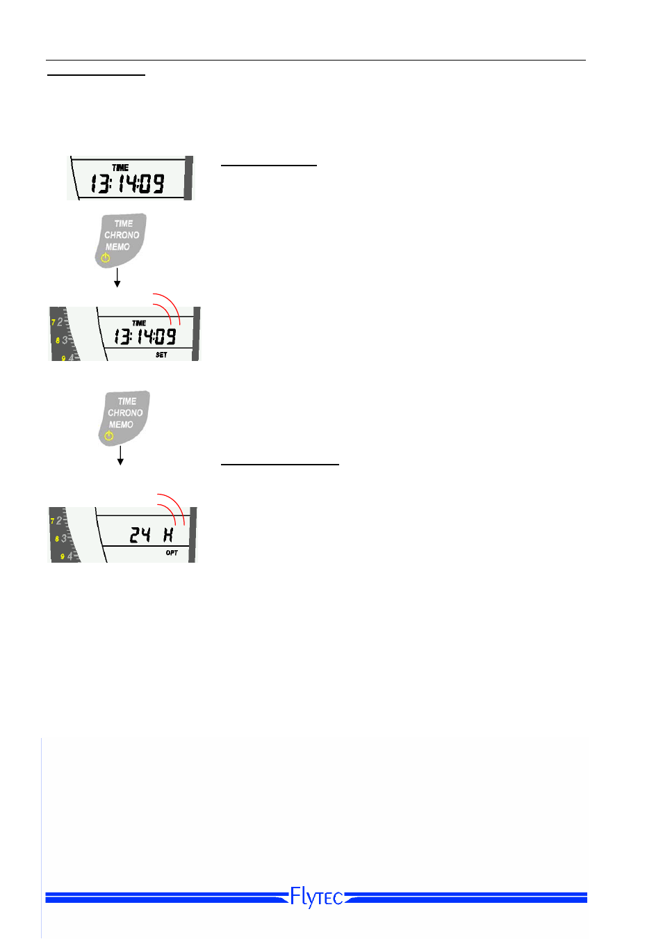 Real-time clock, Set-mode time, Option-mode time | Logbook | Flytec 6010/6005 User Manual | Page 19 / 27