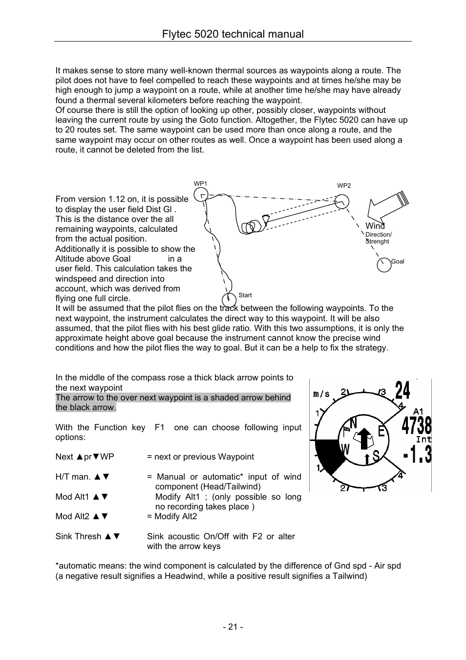 Flytec 5020 technical manual | Flytec 5020 v1.18 * User Manual | Page 21 / 34