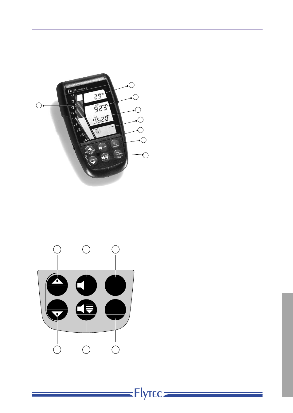 Keyboard instrument overview, English | Flytec 4005 * User Manual | Page 3 / 14
