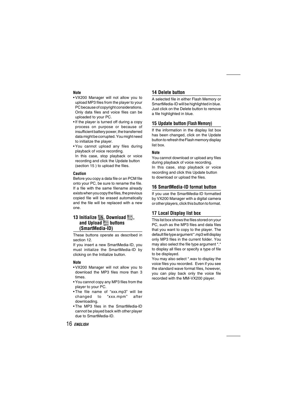 Aiwa MM-VX200 User Manual | Page 16 / 24
