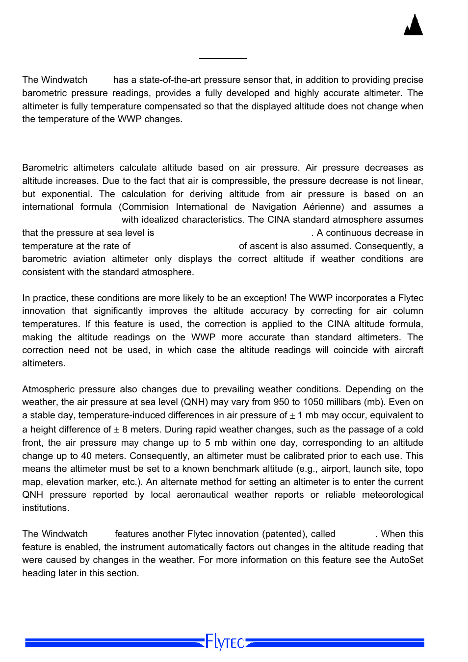 Altimeter, General information about altimeters | Flytec Windwatch Pro User Manual | Page 18 / 28