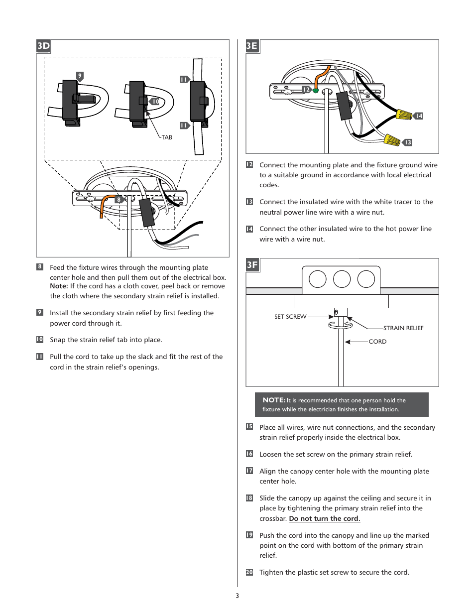 3e 3d 3f | LBL Lighting MILO S User Manual | Page 3 / 4