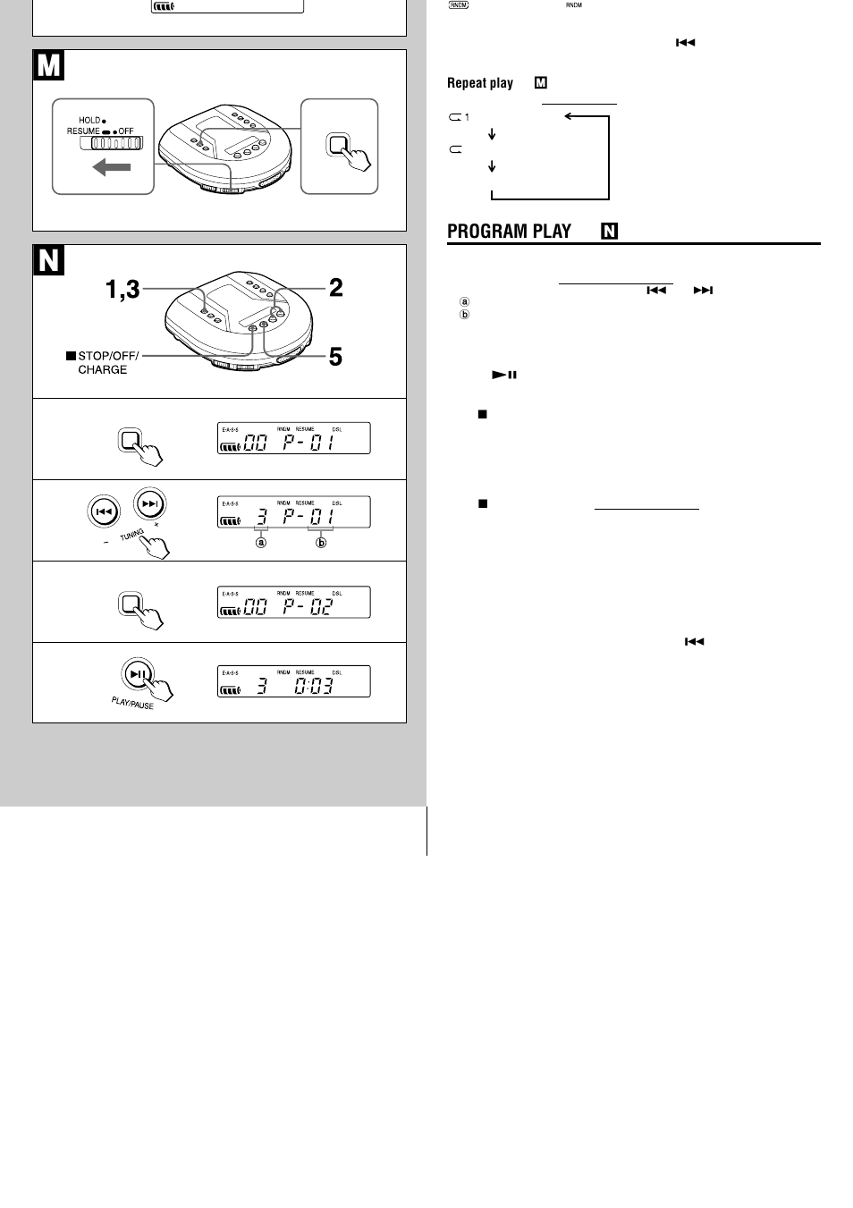 Program play → n | Aiwa XP-R220 User Manual | Page 6 / 8