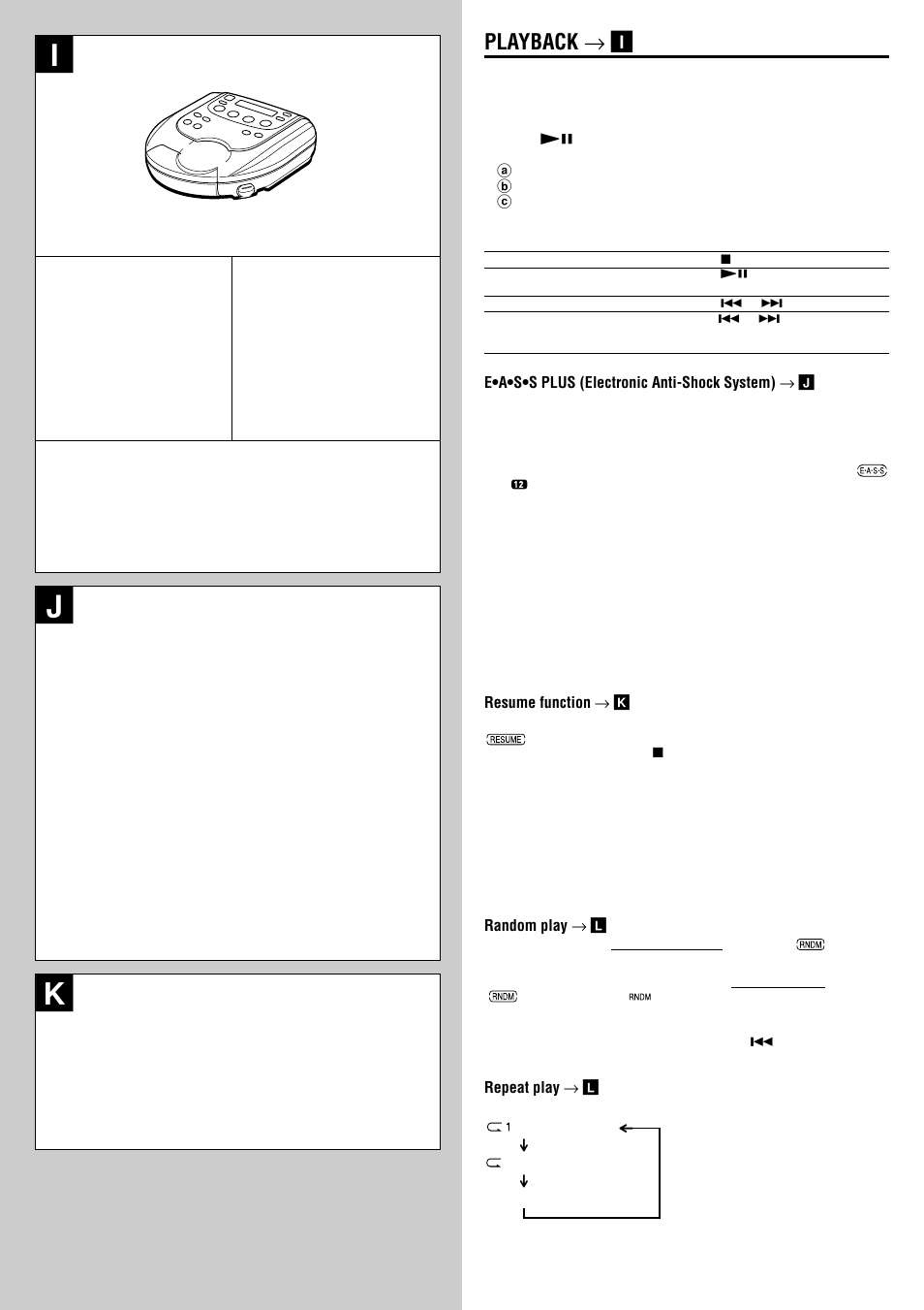 Playback → i | Aiwa XP-SR311 User Manual | Page 5 / 8