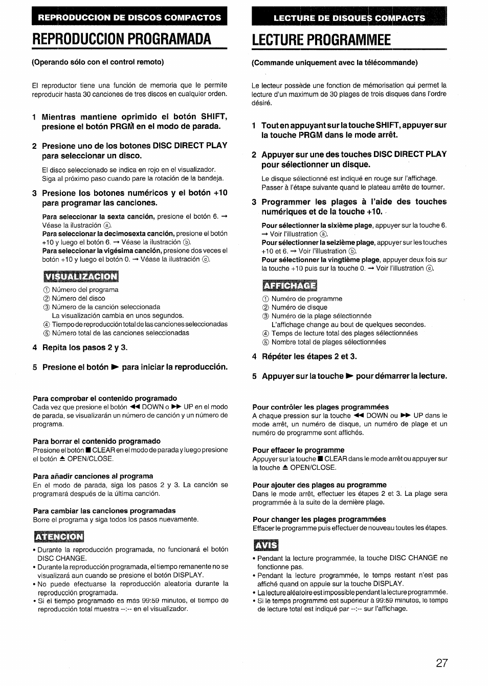 Aiwa SX-NV20 User Manual | Page 27 / 62