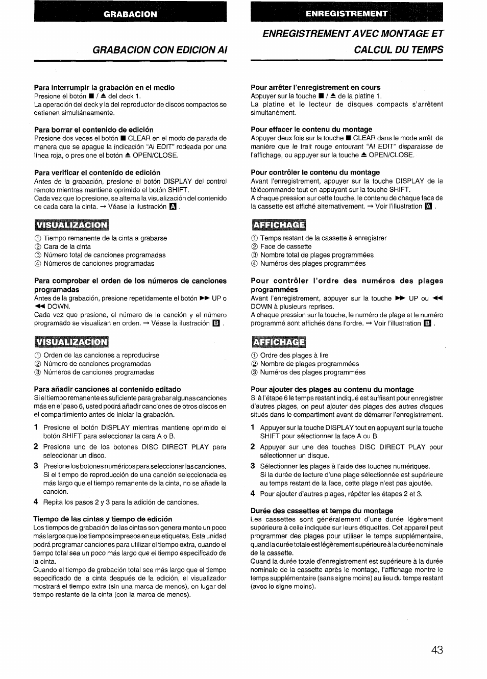 Aiwa SX-NV20 User Manual | Page 43 / 62