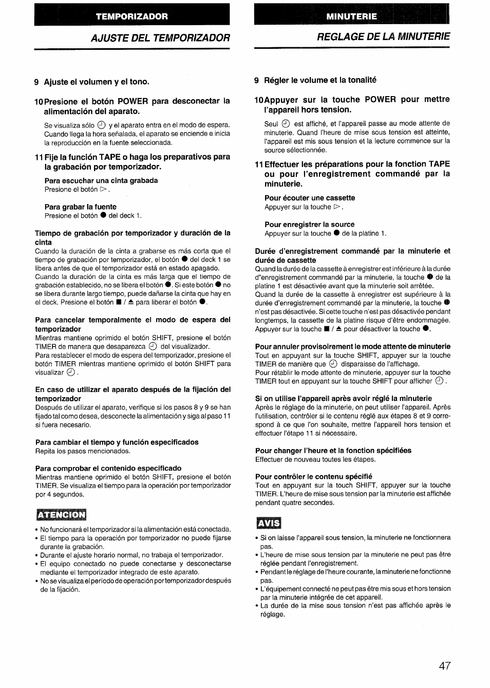 Aiwa SX-NV20 User Manual | Page 45 / 62