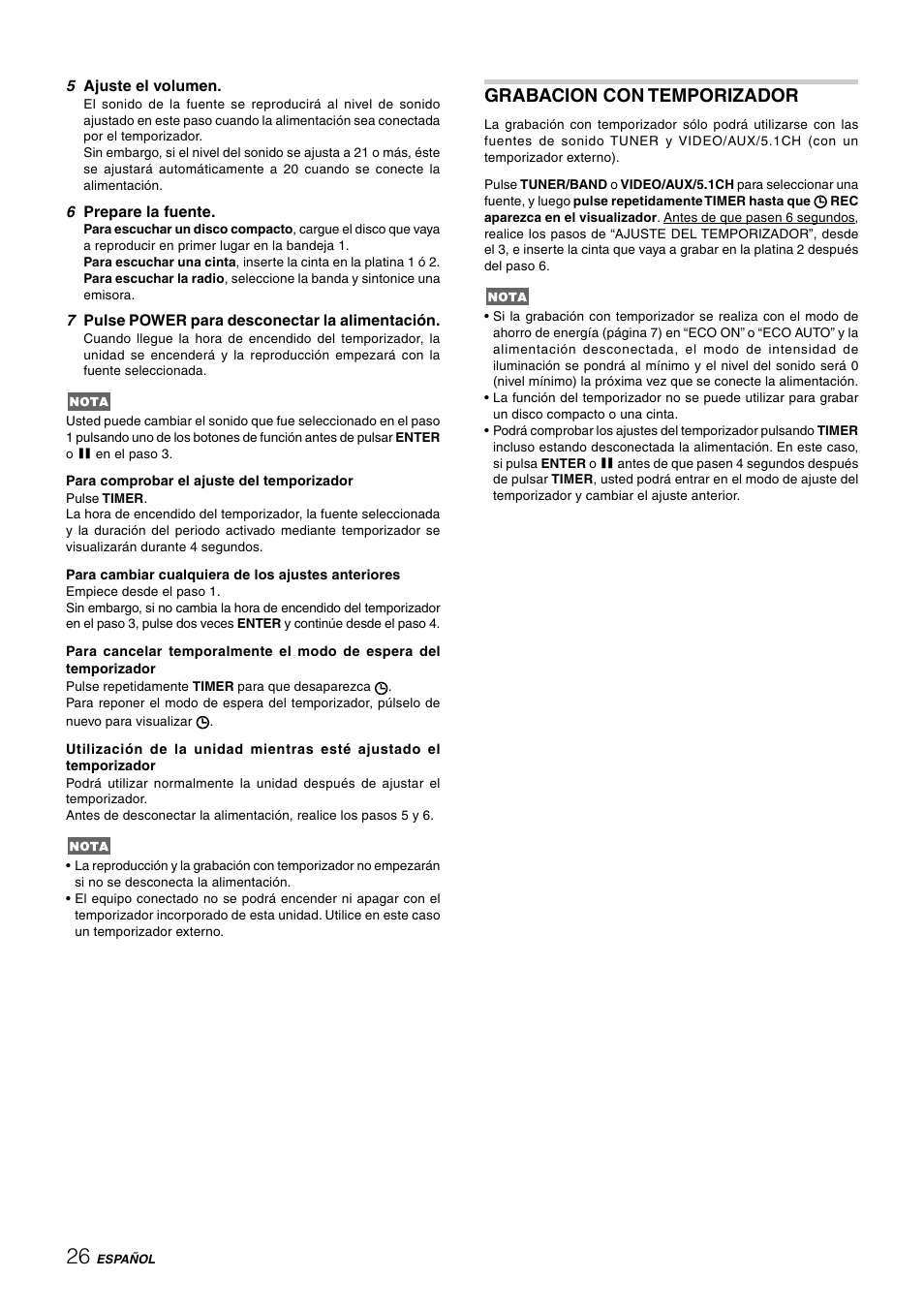 Grabacion con temporizador | Aiwa CX-NHMT75 User Manual | Page 57 / 92