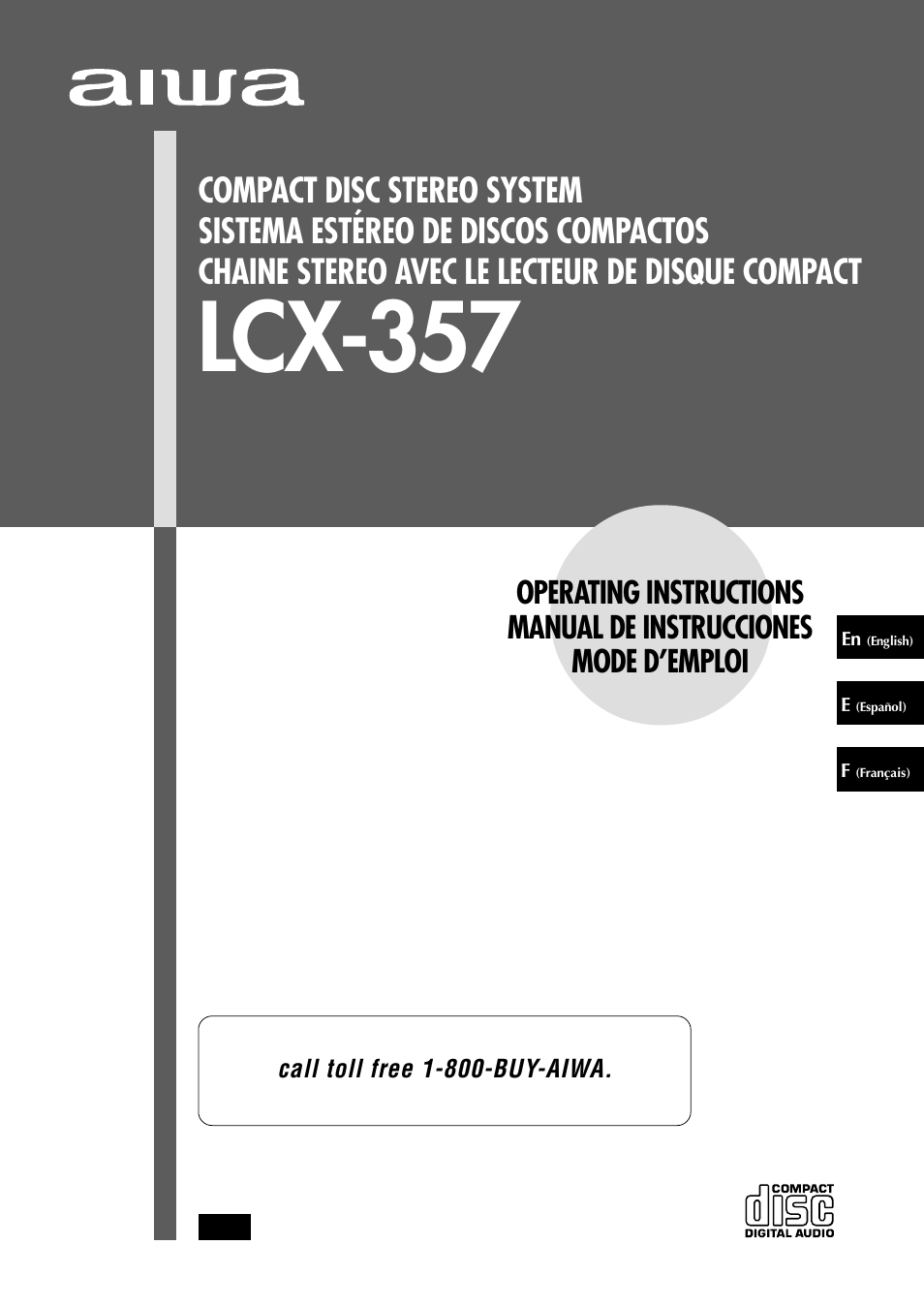 Aiwa LCX-357 User Manual | 62 pages