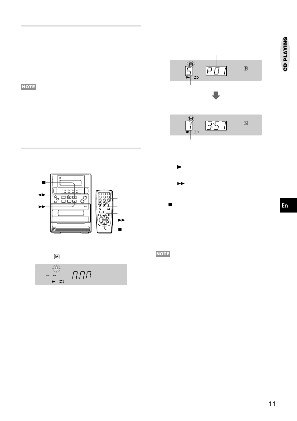 Repeat play, Programmed play | Aiwa LCX-357 User Manual | Page 11 / 62