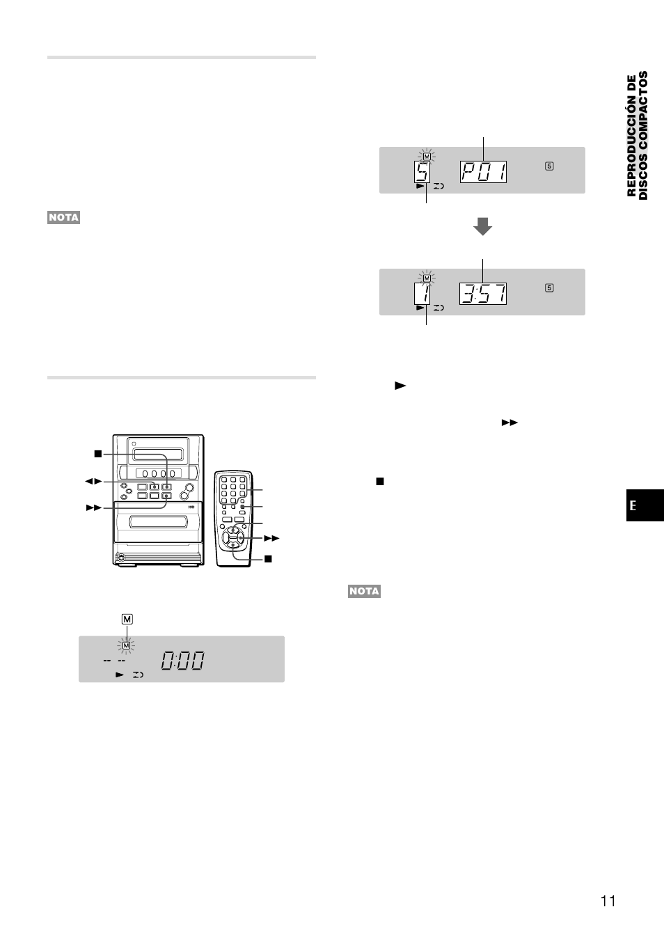 Reproducción repetida, Reproducción programada | Aiwa LCX-357 User Manual | Page 31 / 62