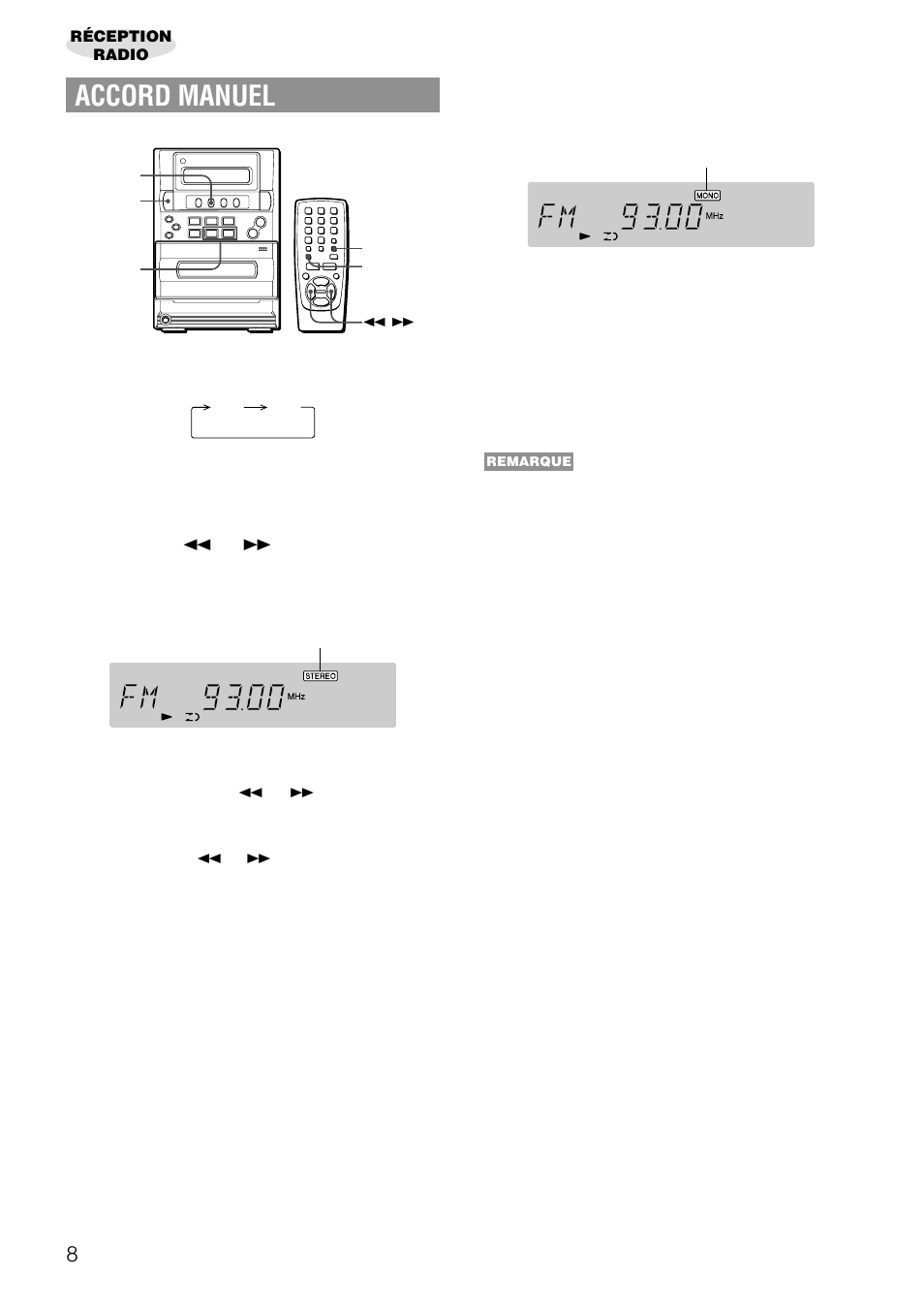 Accord manuel | Aiwa LCX-357 User Manual | Page 48 / 62