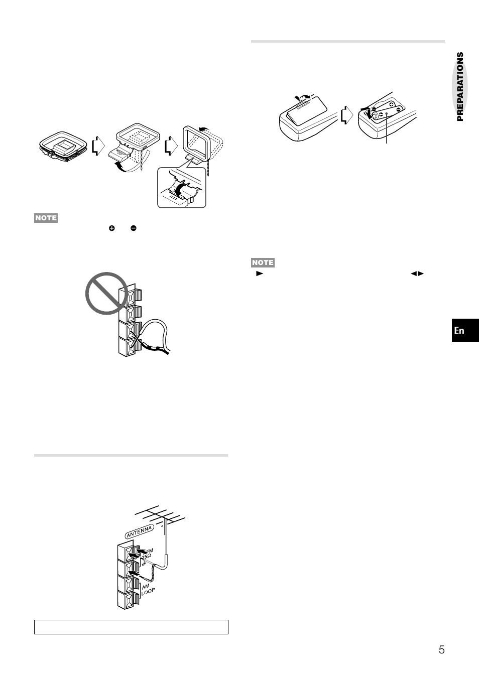 Connecting an outdoor antenna, Remote control | Aiwa LCX-357 User Manual | Page 5 / 62