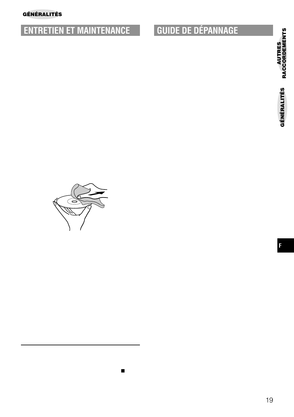 Entretien et maintenance, Guide de dépannage | Aiwa LCX-357 User Manual | Page 59 / 62