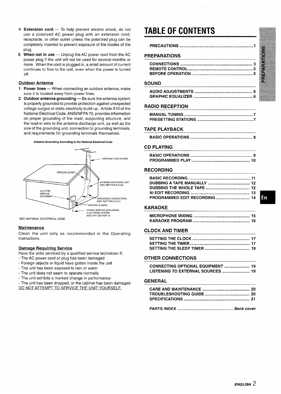 Aiwa CX-NA30 User Manual | Page 3 / 68