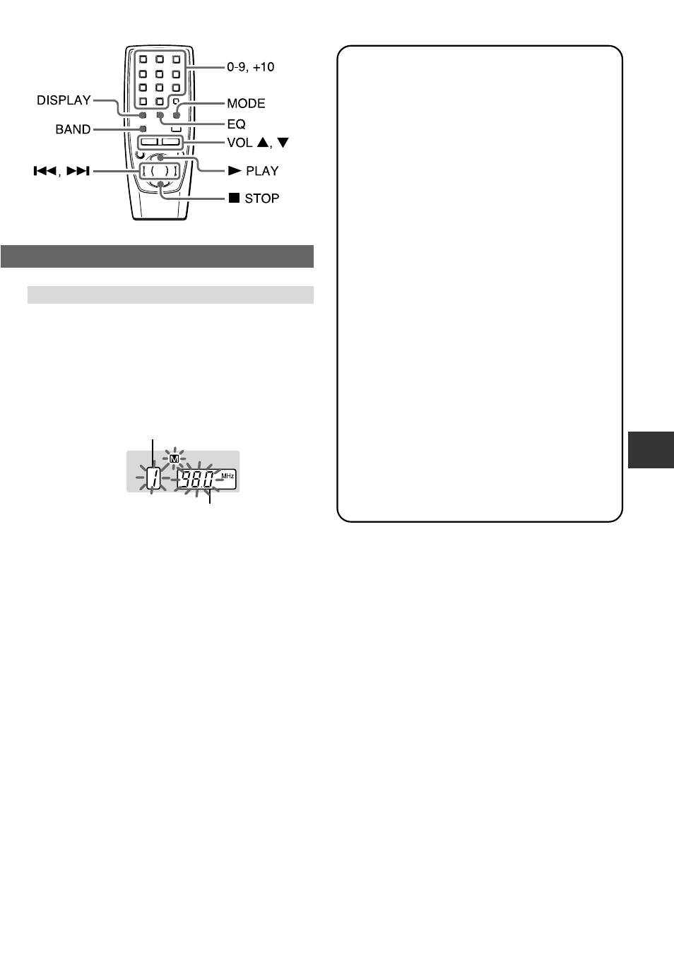Presetting stations, Sound adjustment | Aiwa CA-DW539 User Manual | Page 7 / 12