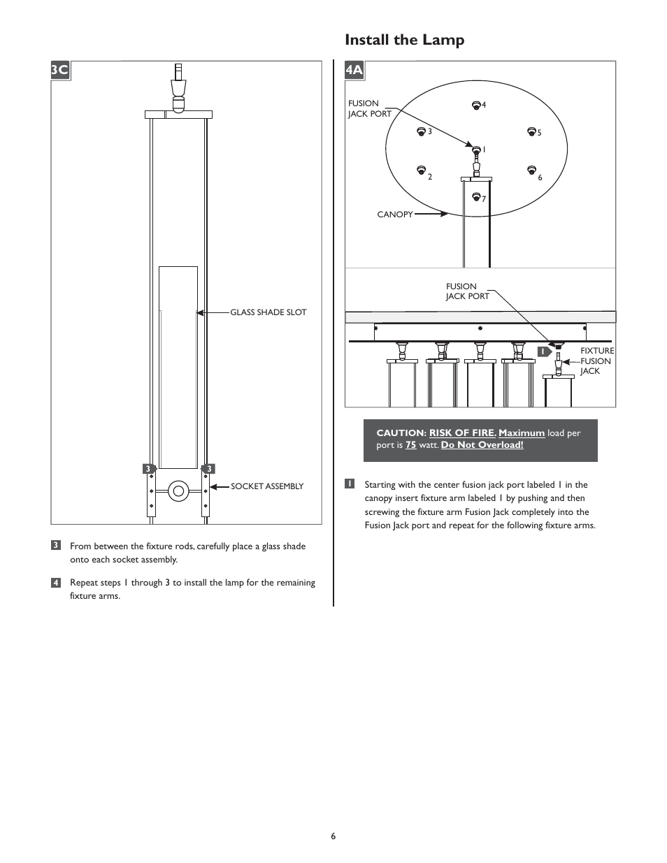 Install the lamp | LBL Lighting Tubes 7 SP User Manual | Page 6 / 8