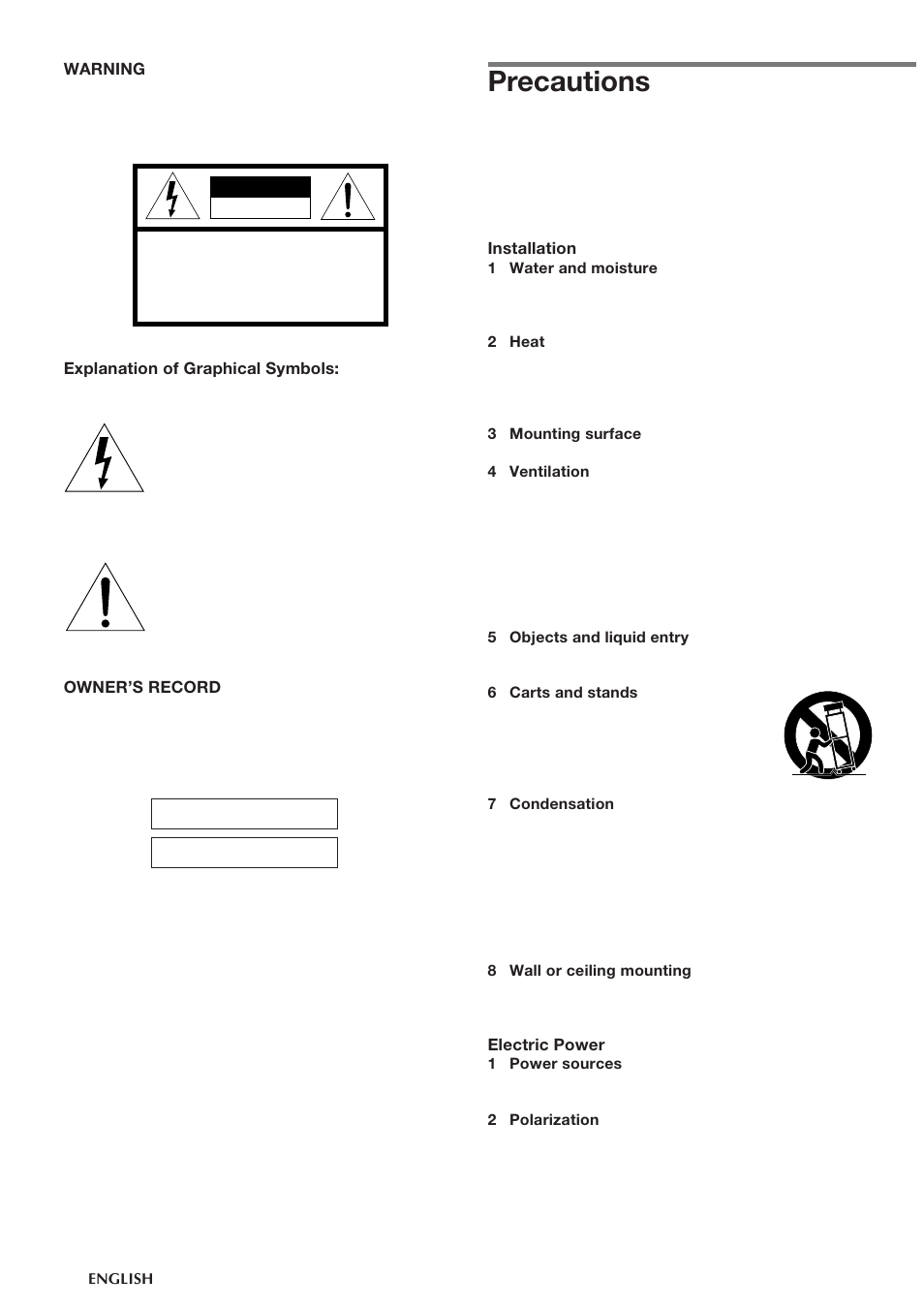 Precautions | Aiwa CSD-TD310 User Manual | Page 2 / 10