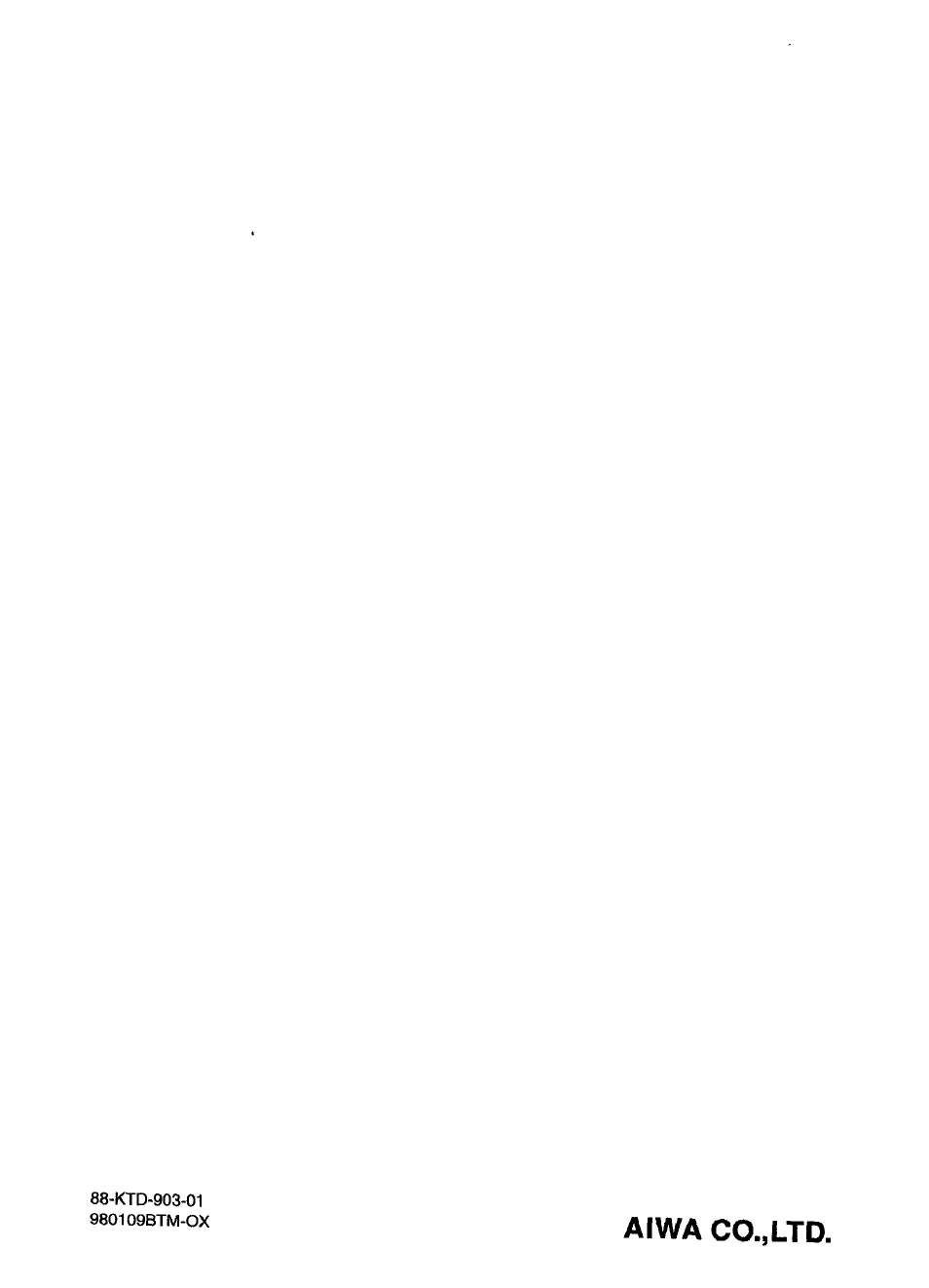 Aiwa co.,ltd | Aiwa ICT-X40B User Manual | Page 16 / 16