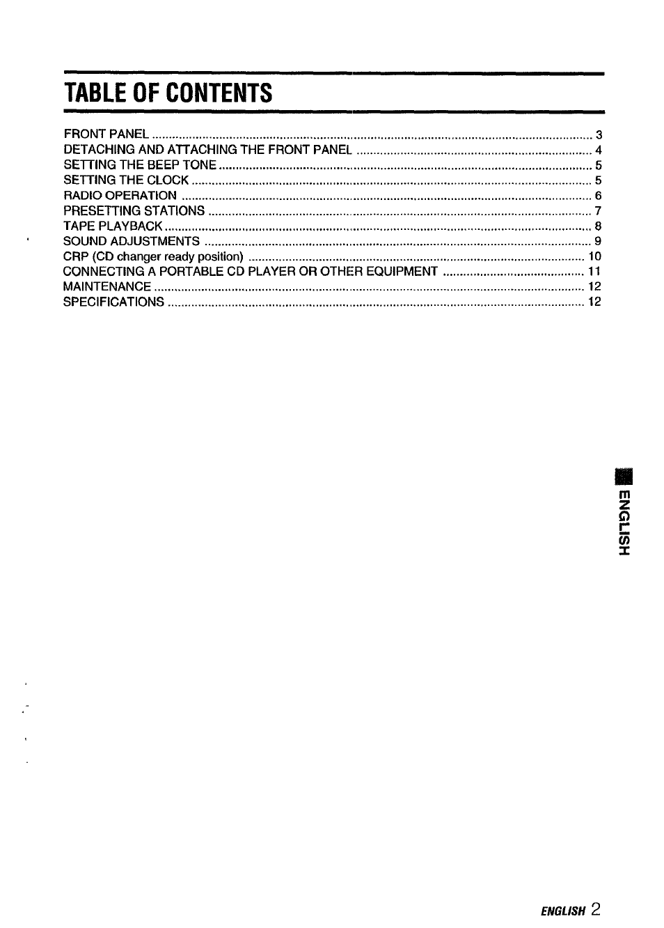 Aiwa ICT-X40B User Manual | Page 3 / 16