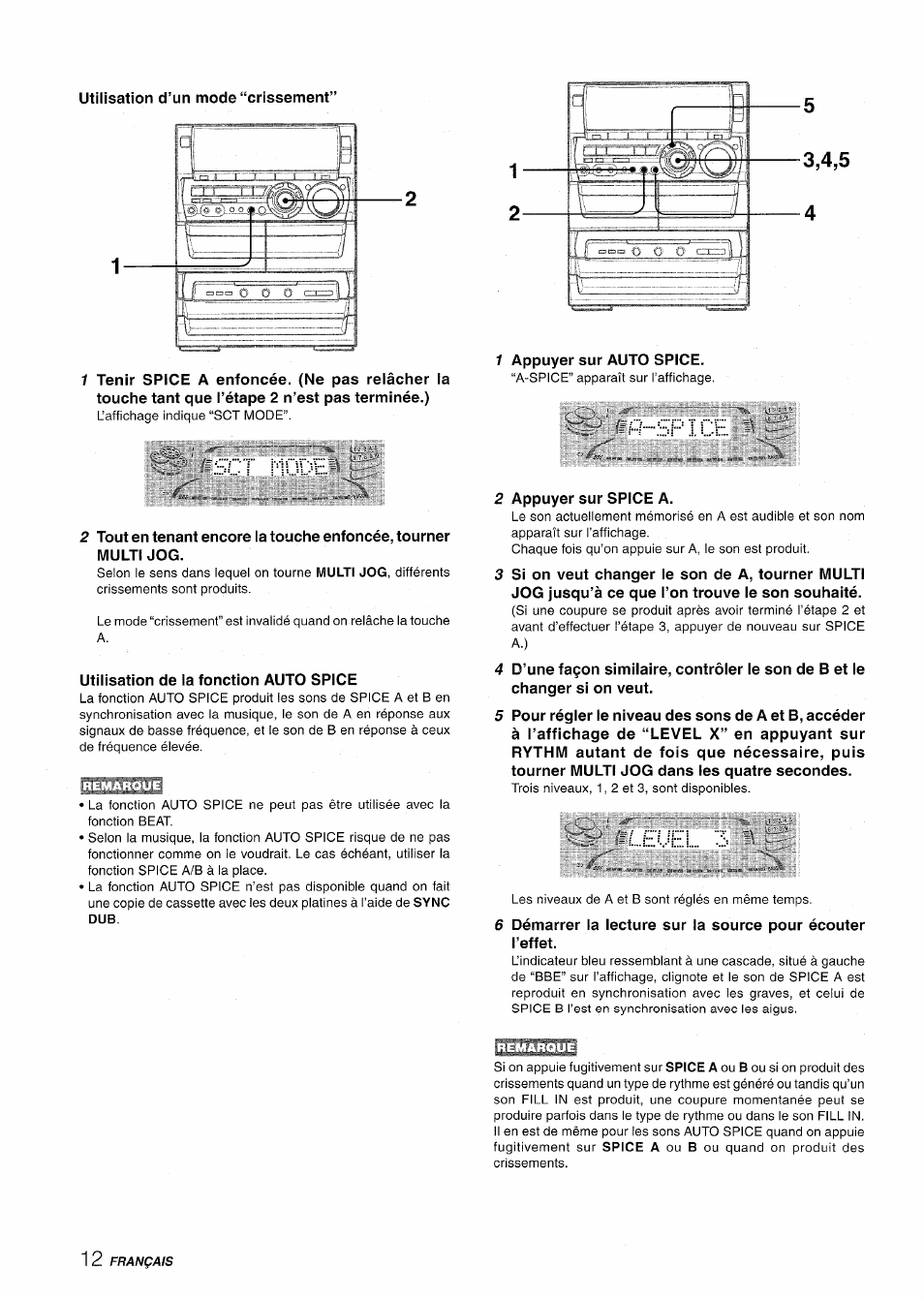Sut modht, Й sp ice, Leuei | Й . sp ice | Aiwa NSX-A888 User Manual | Page 72 / 92
