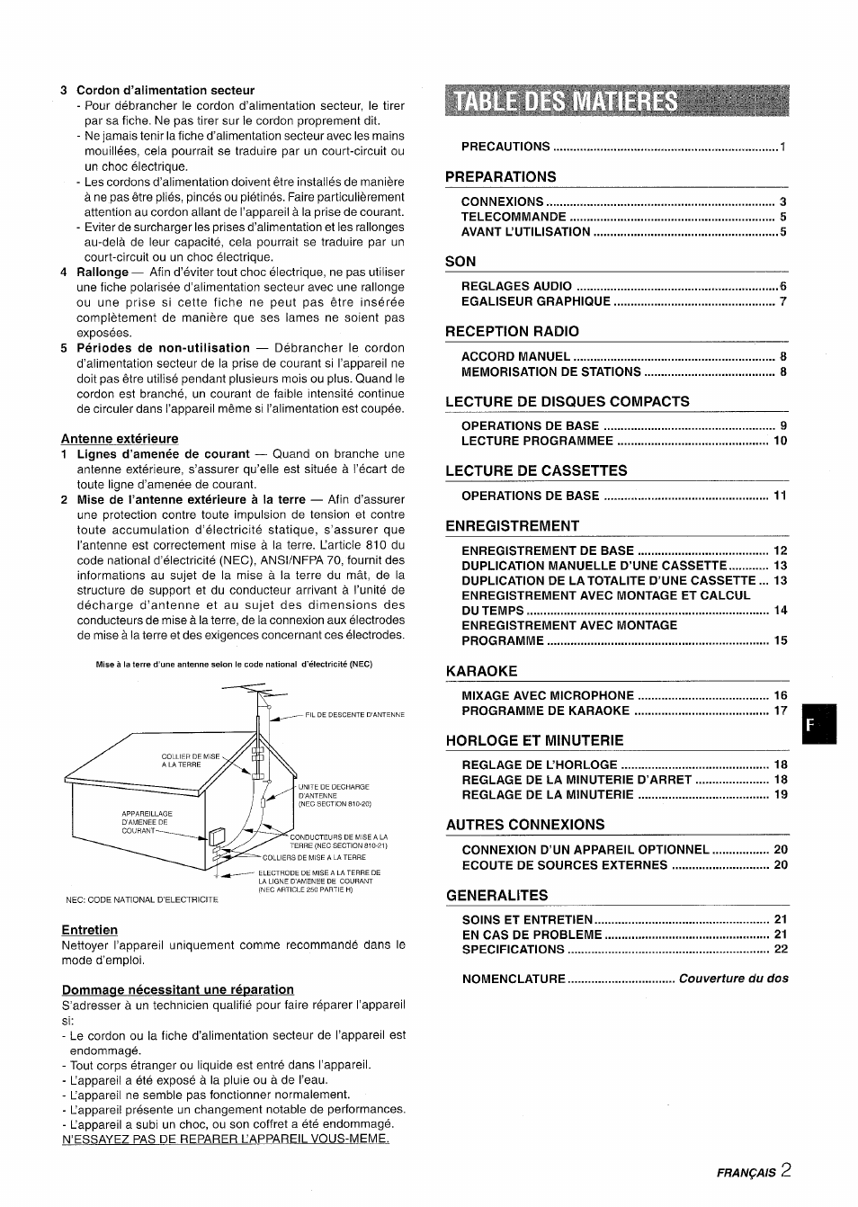 Aiwa NSX-A508 User Manual | Page 47 / 68