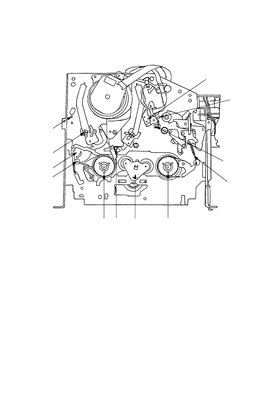 Mechanical adjustments, Mechanism adjustment parts location guide | Aiwa HV-FX5100 User Manual | Page 21 / 84