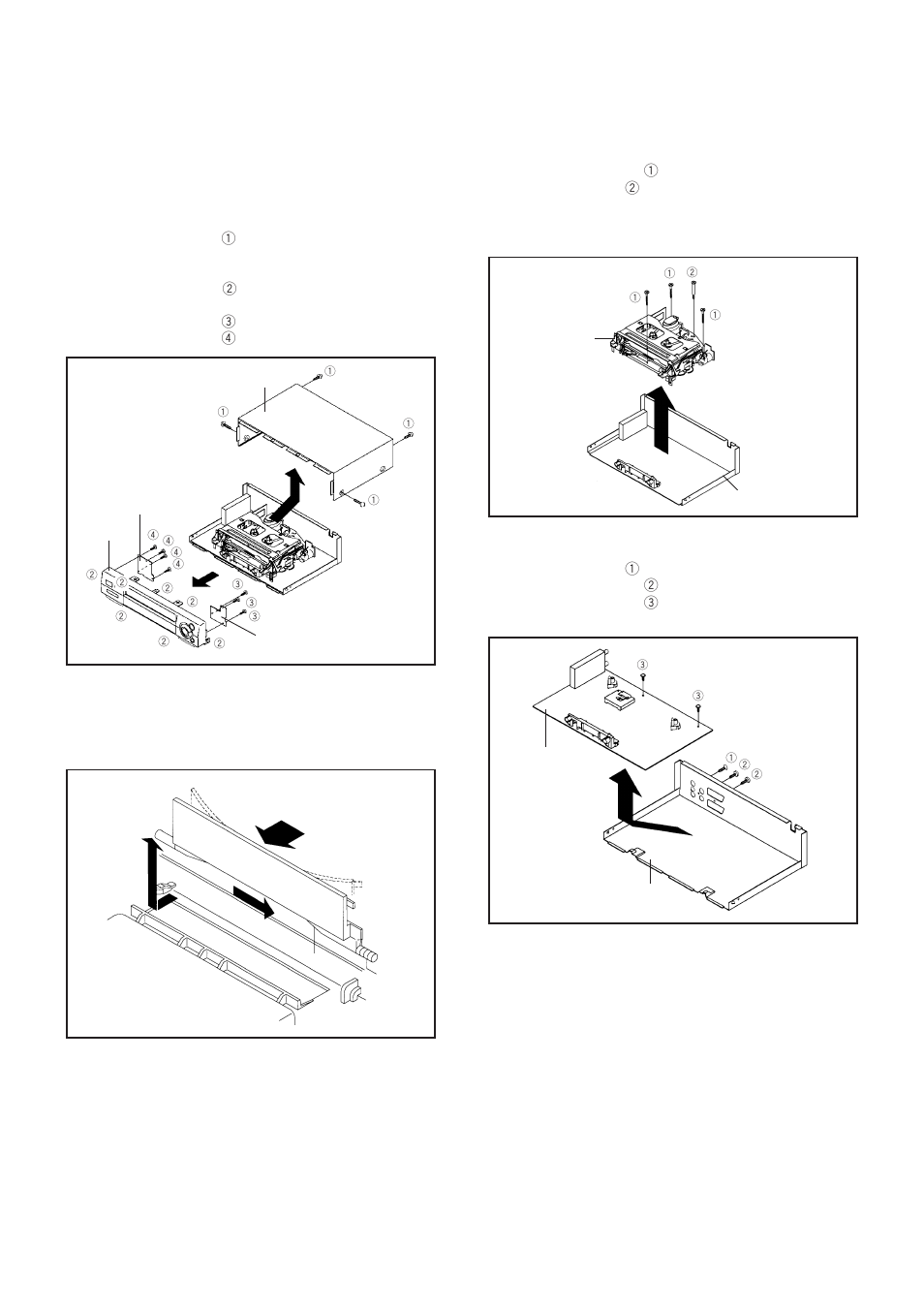 Disassembly instructions, Removal of mechanical parts and p.c. boards | Aiwa HV-FX5100 User Manual | Page 4 / 84