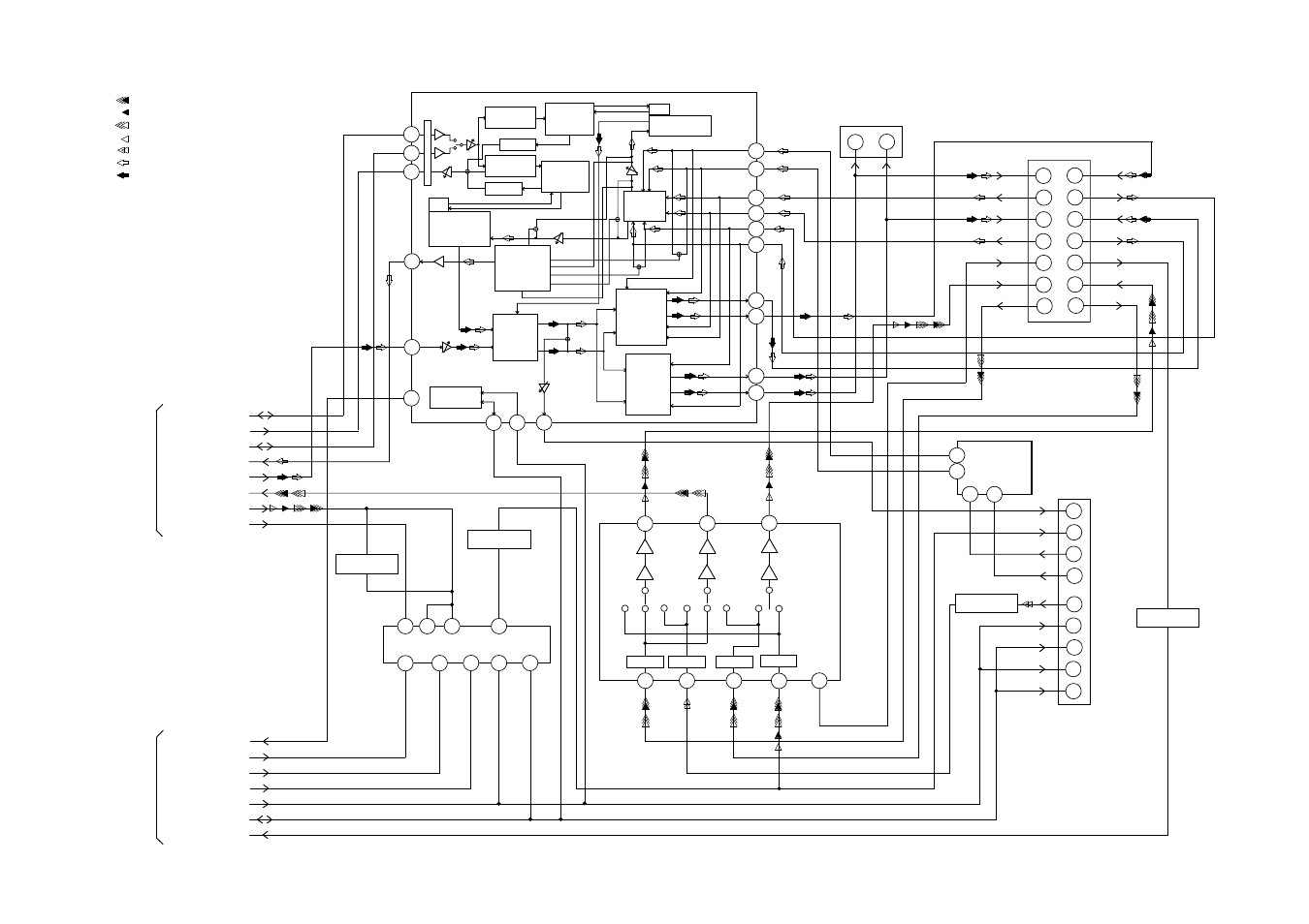 Tuner/hifi/21pin/osd/vps/nicam block diagram | Aiwa HV-FX5100 User Manual | Page 59 / 84