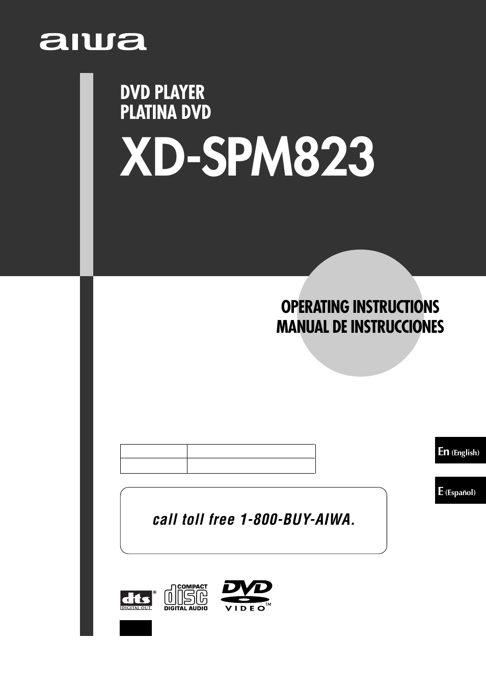Aiwa XD-SPM823 User Manual | 59 pages