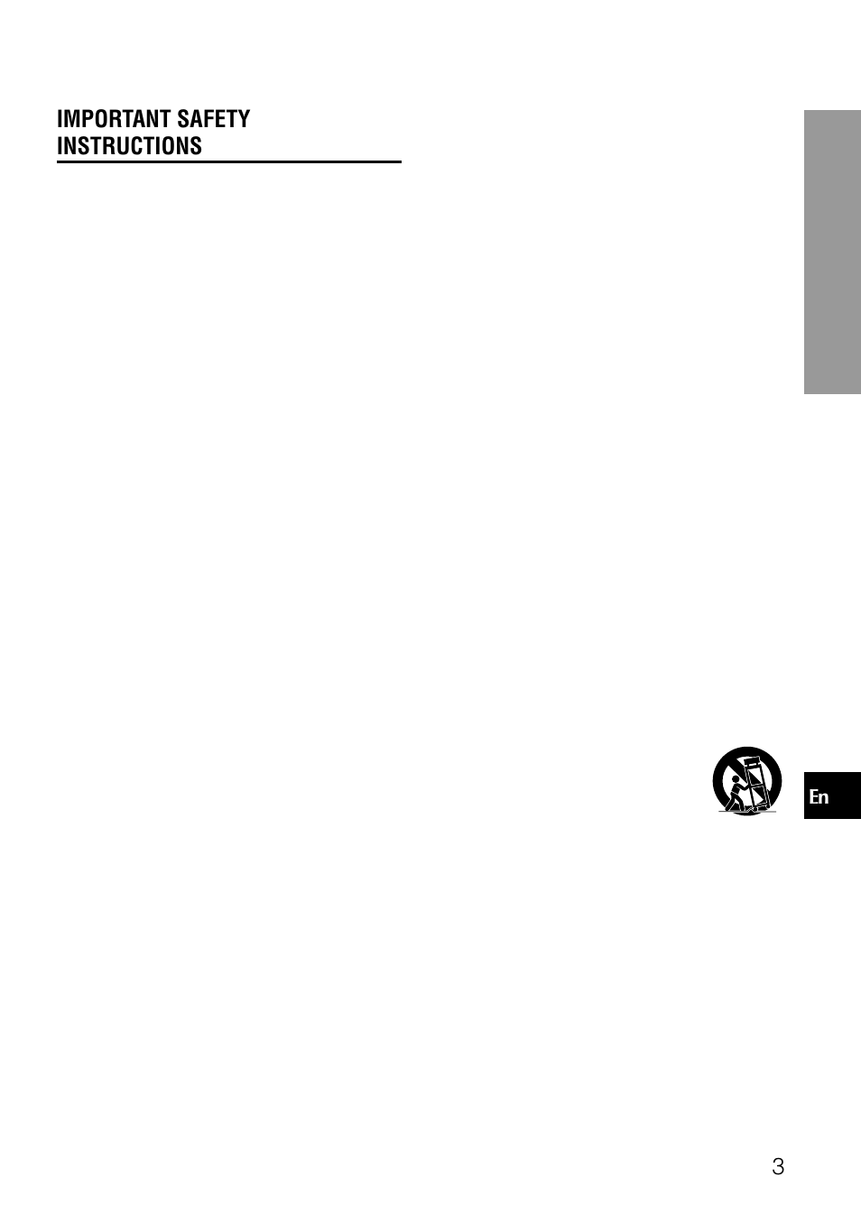 Important safety instructions | Aiwa XD-SPM823 User Manual | Page 3 / 59