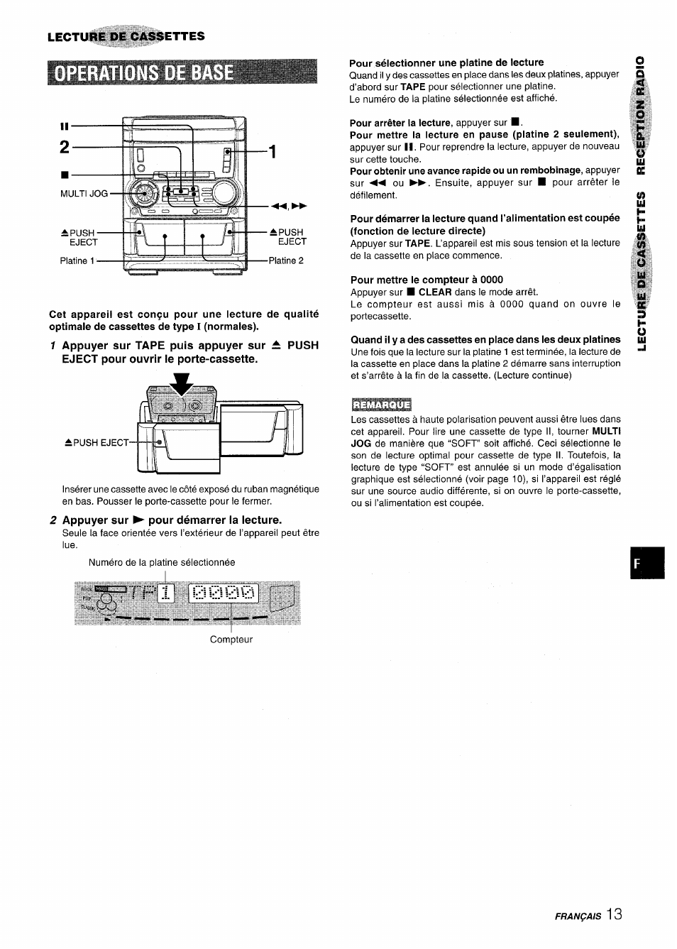 2 appuyer sur ► pour démarrer la lecture | Aiwa CX NMA545 User Manual | Page 69 / 88