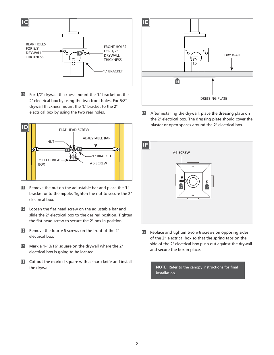 LBL Lighting Electrical Box User Manual | Page 2 / 4