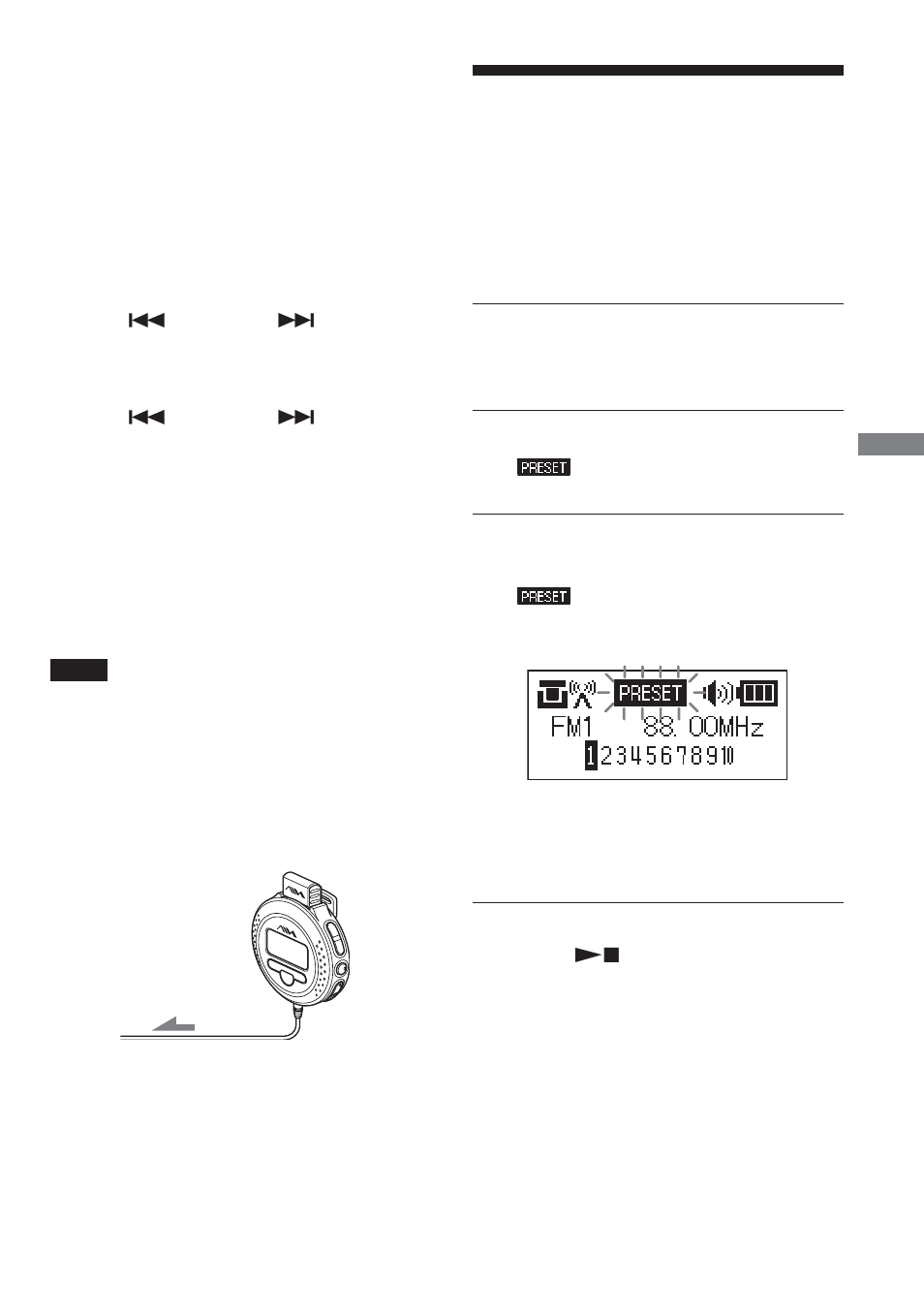 Presetting radio stations | Aiwa AZ-RS1 User Manual | Page 17 / 28