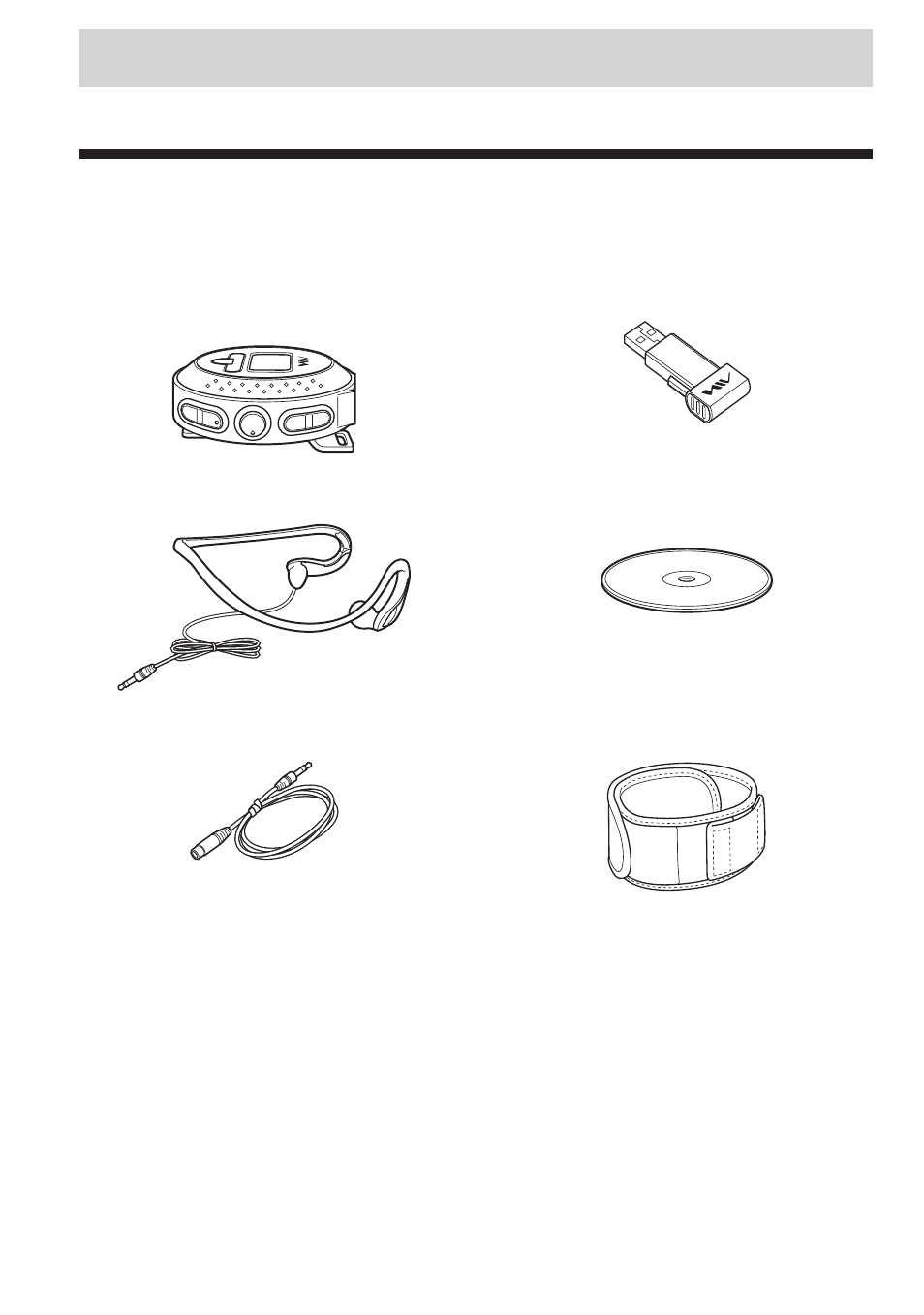 Getting started, Step 1: check the package contents | Aiwa AZ-RS1 User Manual | Page 6 / 28