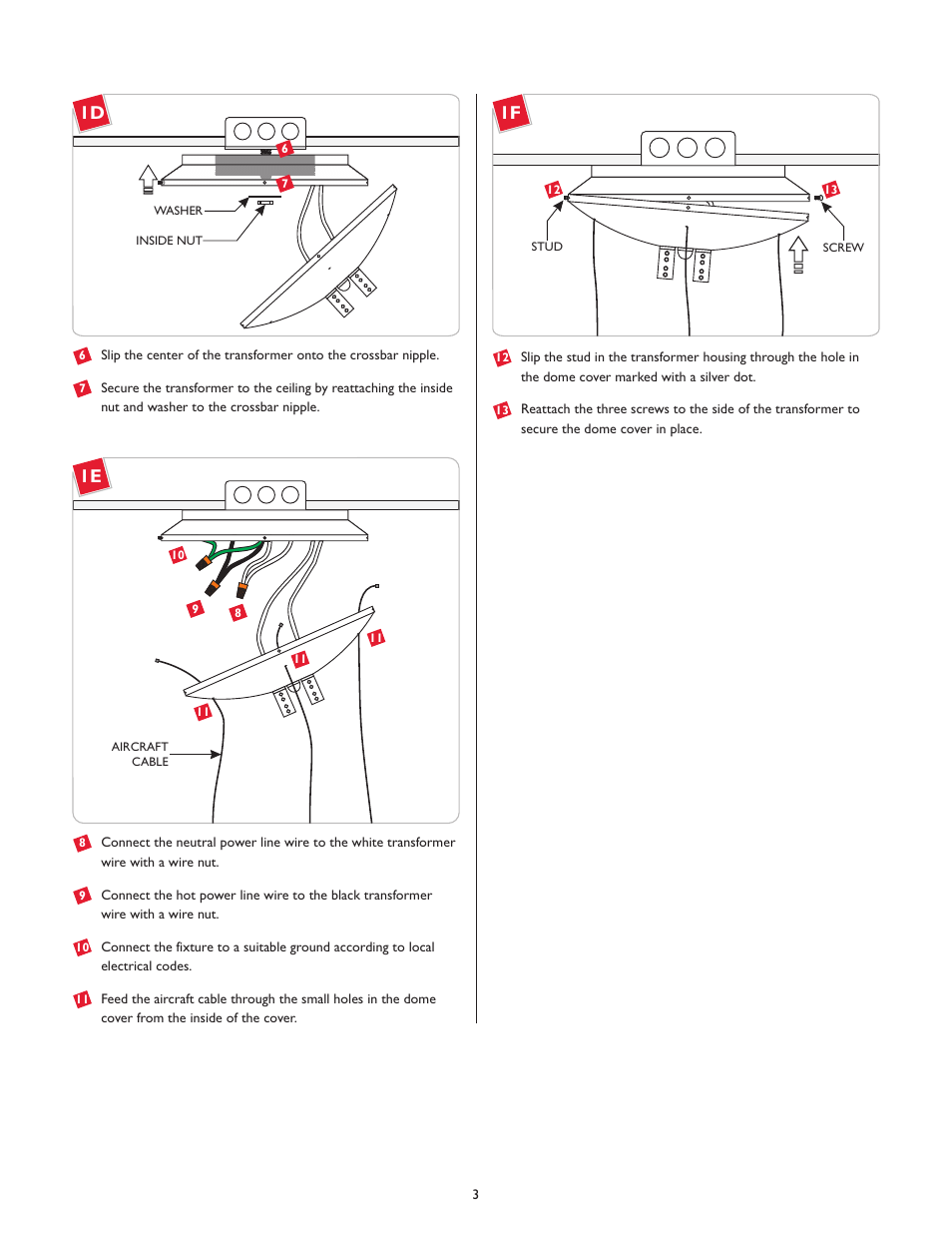 LBL Lighting MO Chandelier Single Tier Round Surf Xfmr User Manual | Page 3 / 4